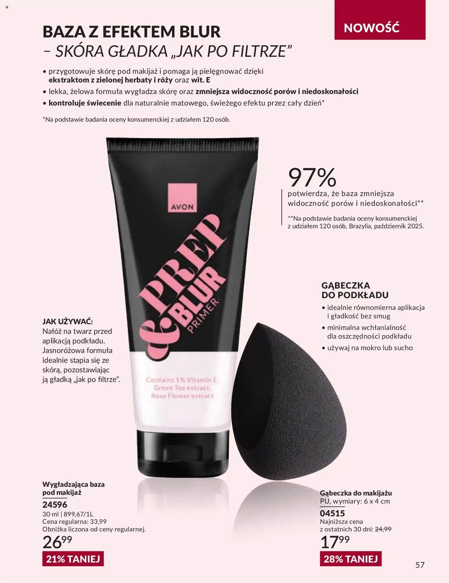 Avon Katalog 9 2026 od 01.09.2026 | Strona: 57 | Produkty: Makijaż, Baza pod makijaż