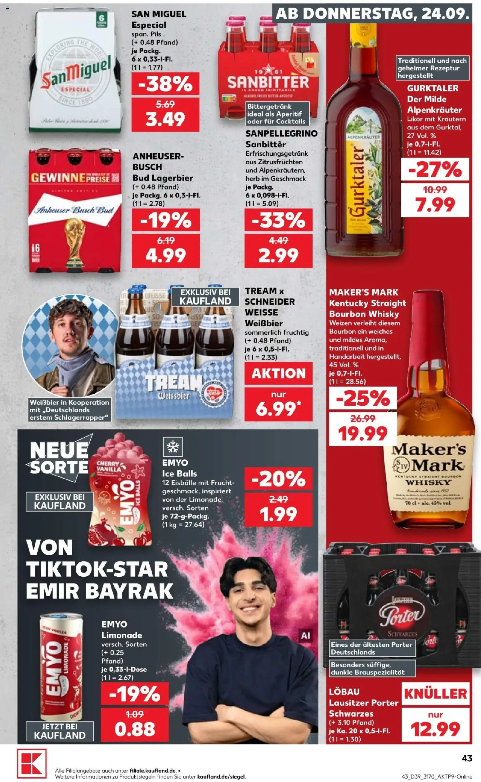Kaufland Prospekt Rostock – gültig ab 24.09.2026 | Seite: 45 | Produkte: Parfüm, Finish, Weichspüler, Kuchen