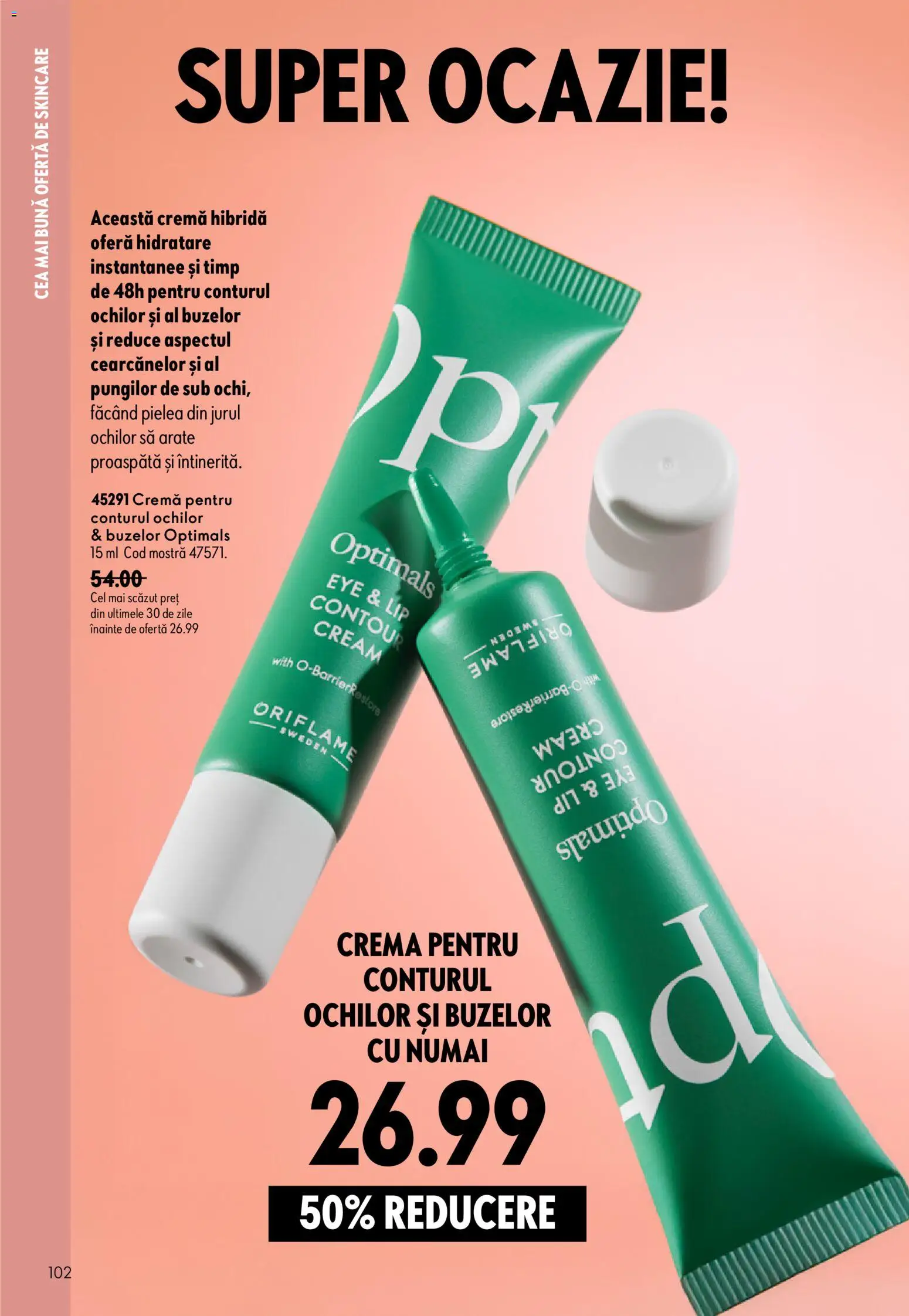 Noul catalog Oriflame – valabil de la 29.07.2026 | Pagină: 102 | Produse: Cremă