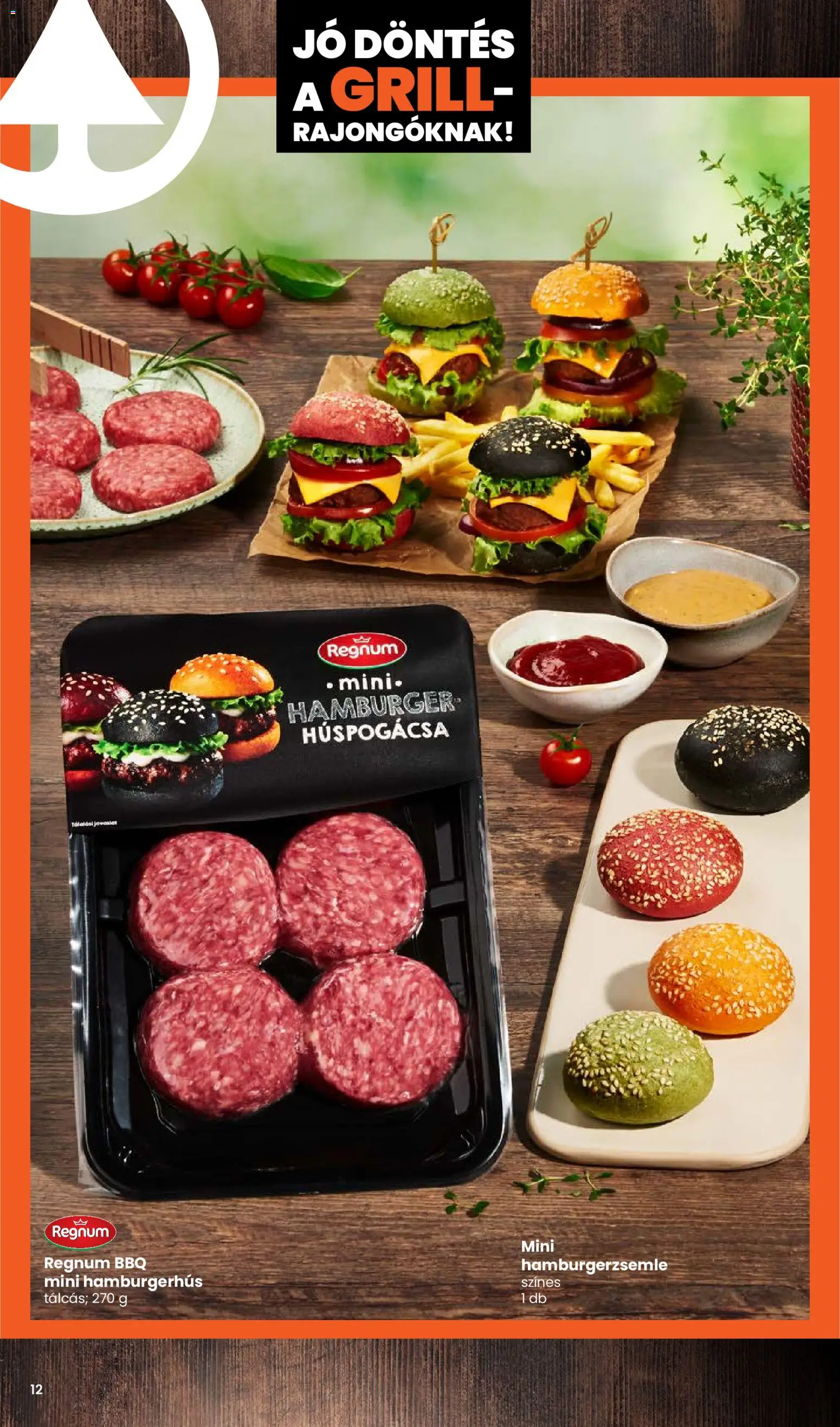 Spar akciós ujság - amely érvényes a következő dátumtól: 2026.04.30. | Oldal: 12 | Termékek: Hamburgerhús, BBQ, Hamburgerzsemle, Grill