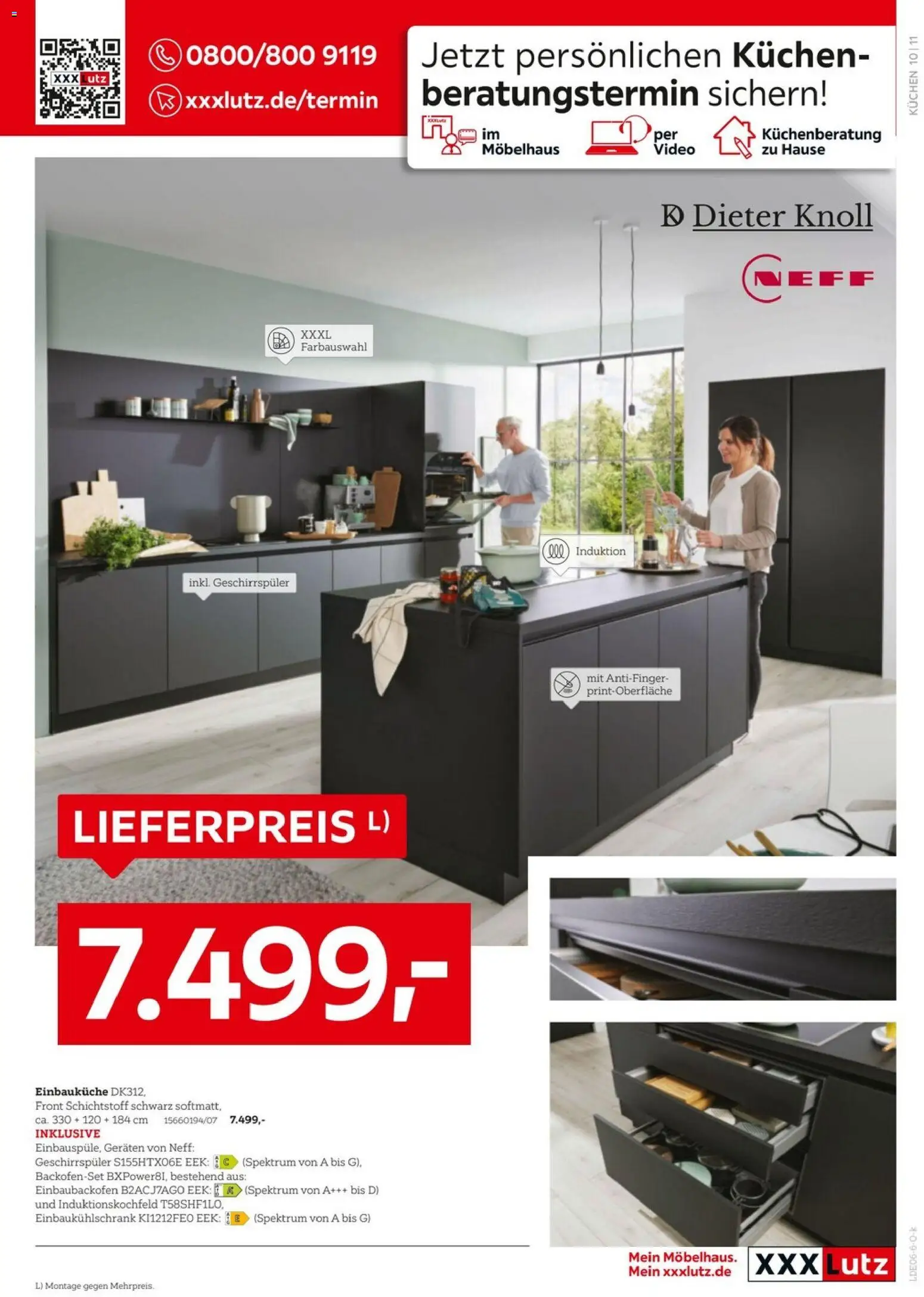 XXXLutz Küchenwelt – gültig ab 06.06.2026 | Seite: 11 | Produkte: Geschirrspüler, Einbauküche, Kuchen, Video