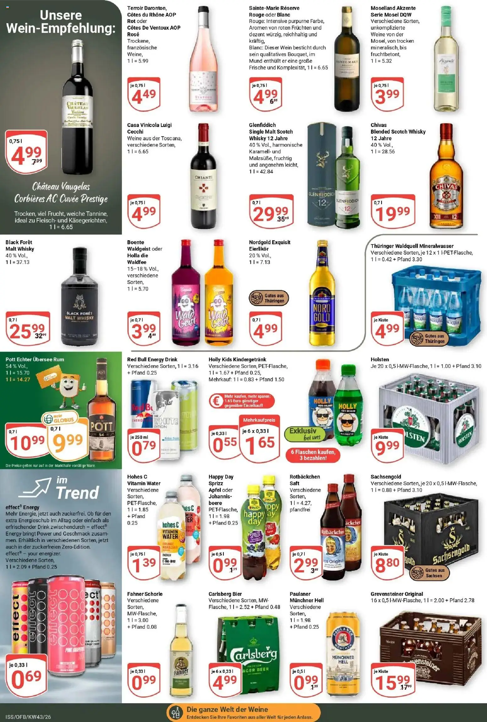 Globus Prospekt Isserstedt (ab 19.10.2026) » Angebote online | Seite: 16 | Produkte: Energy, Äpfel, Holsten, Paulaner