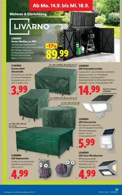 LIVARNO Gartenmöbel-Schutzhülle, Mit Kordelzug zur einfachen und sicheren Befestigung. Verstärkter Saum mit 6, 8 oder 10 stabilen Ösen ab 06.09.2026 gültig | Seite: 32 | Produkte: Gartenmöbel, Box