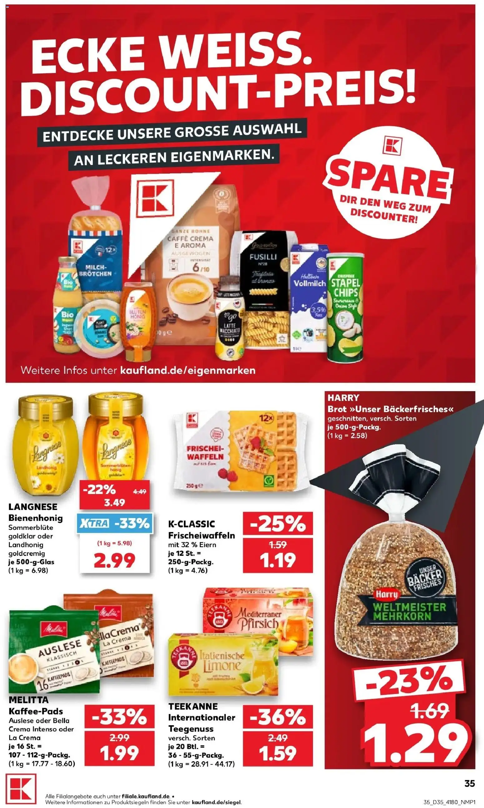 Prospekt Kaufland ab 27.08.2026 » Angebote Online zum Blättern | Seite: 43 | Produkte: Kaffeepads, Milch, Pfirsich, Teekanne