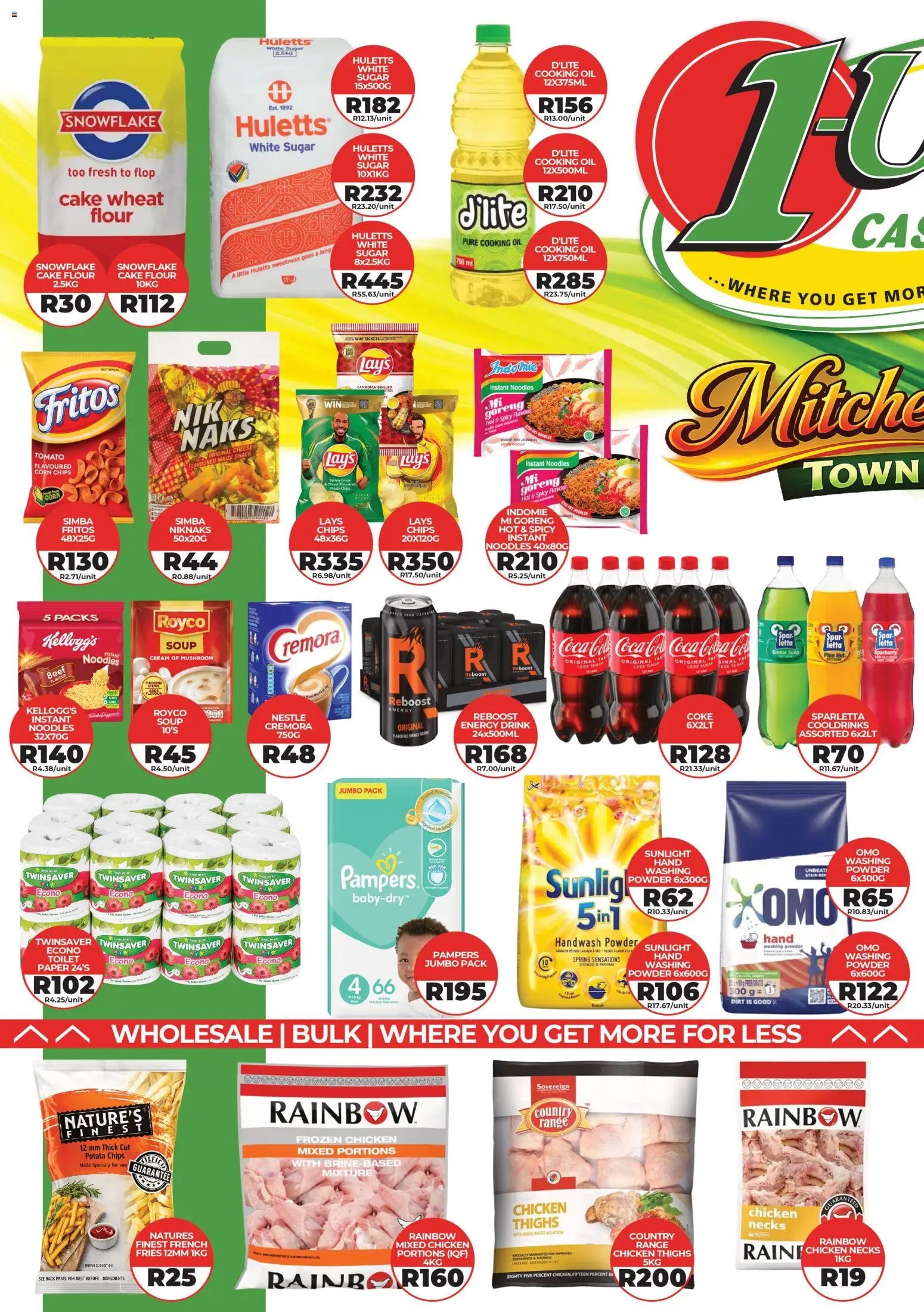 New 1UP Cash & Carry catalogue – valid from 15.04.2026 | Page: 1 | Products: Flour, Toilet, Chicken, Paper