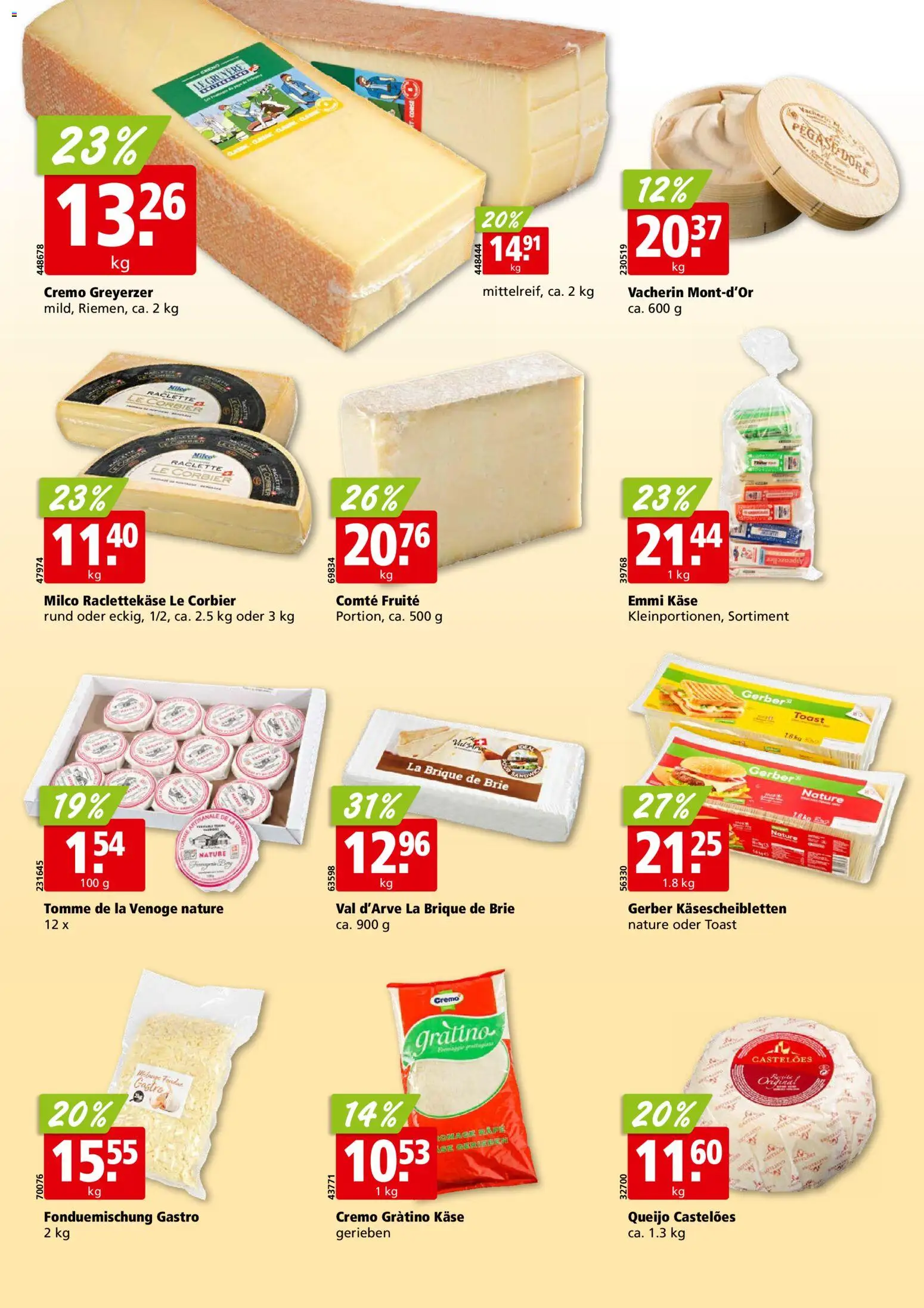 Aligro aktionen Chavannes, Matran, Genf, Sitten – gültig ab 26.10.2026 | Seite: 20 | Produkte: Käse, Raclette
