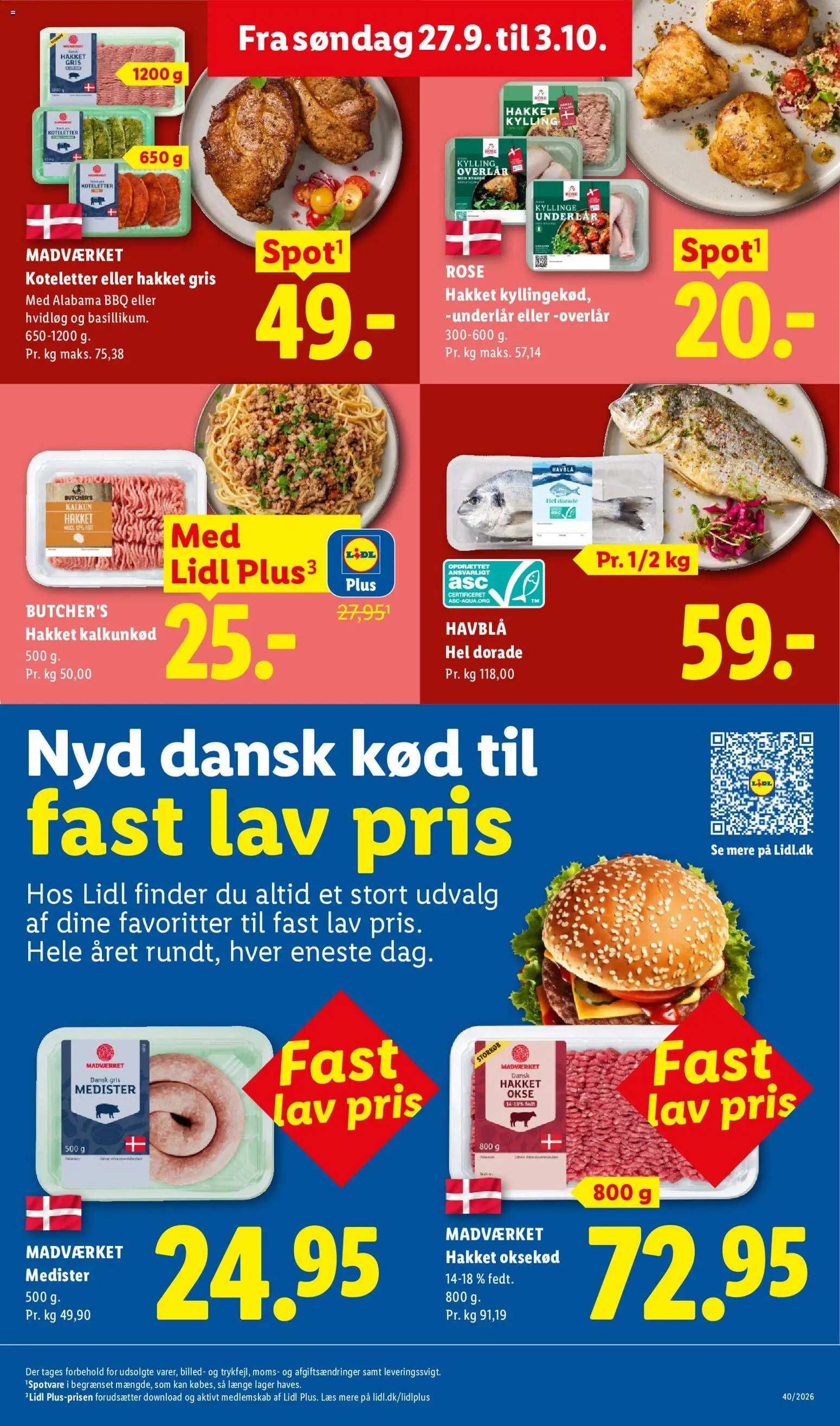 Lidl tilbudsavis – gyldig fra 27/09/2026 | Side: 19 | Produkter: Kalkunkød, Kalkun, Hvidløg, Søm