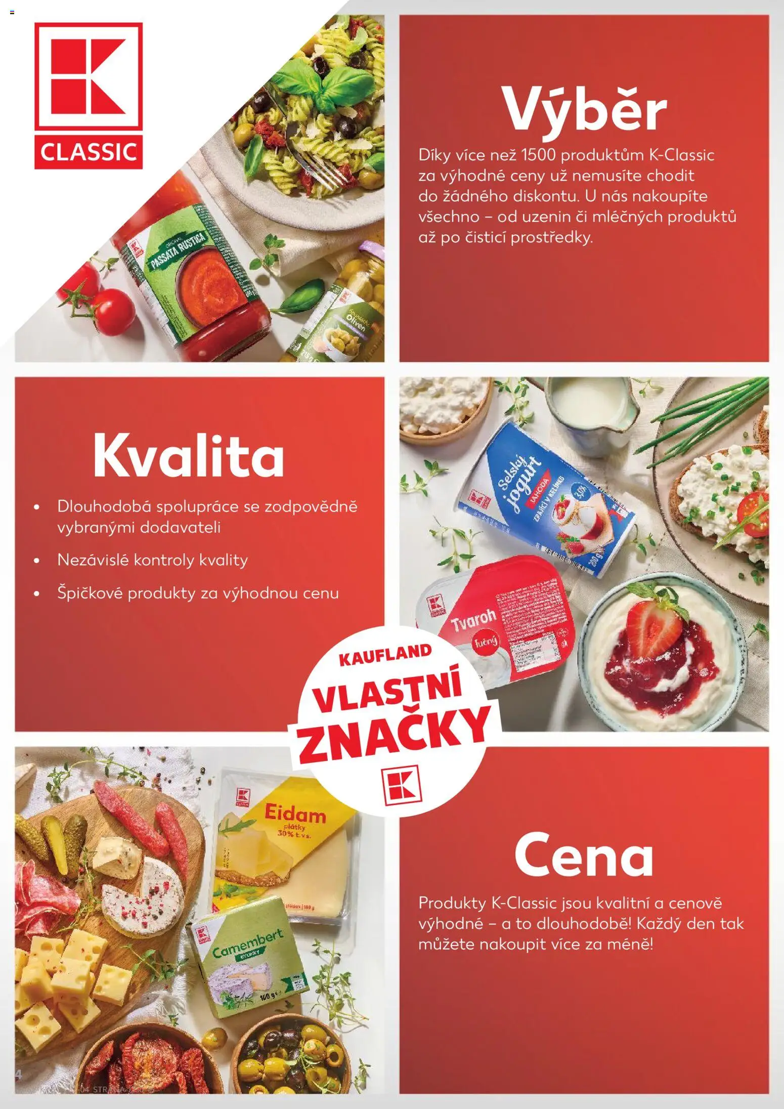 Kaufland leták - Praha 8 od 19.05.2026 | Strana: 4 | Produkty: Jogurt, Tvaroh, Tvaroh tučný, Cottage cheese