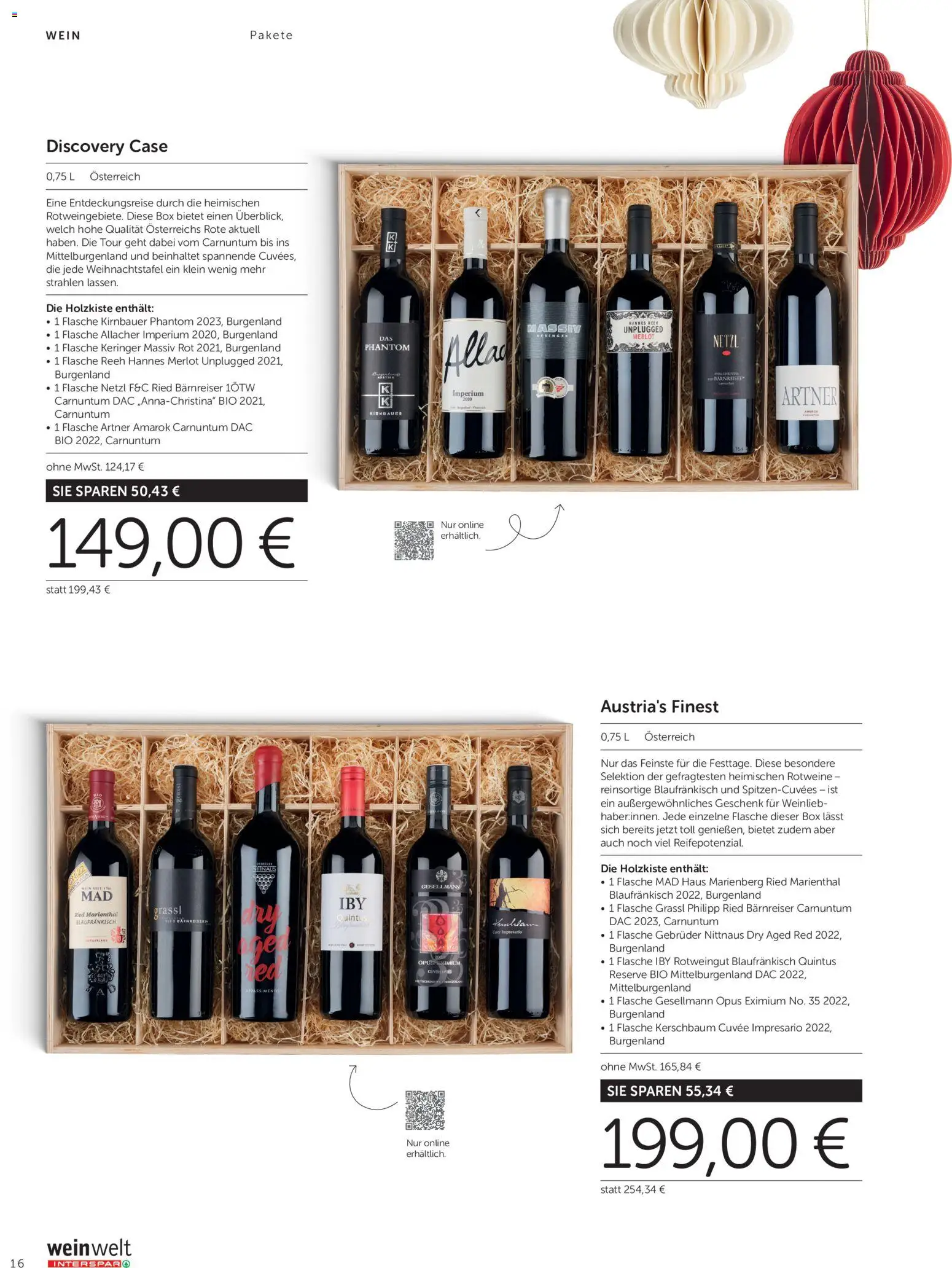 Interspar GESCHENKE WELT gültig ab 13.10.2026 | Seite: 16 | Produkte: Box, Wein