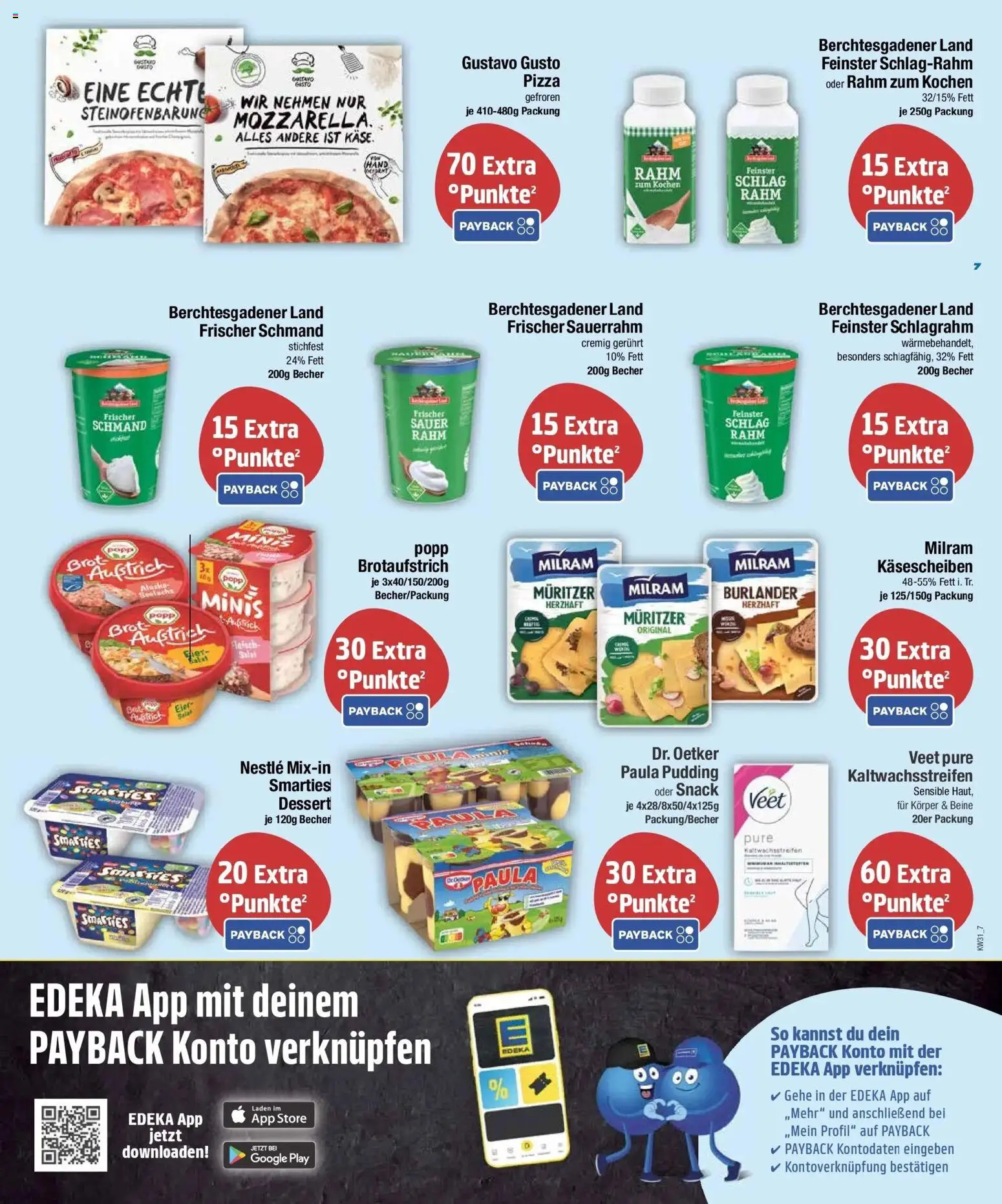 E center Prospekt Großmehring – gültig ab 27.07.2026 | Seite: 7 | Produkte: Gustavo gusto, Pudding, Pizza, Sauerrahm
