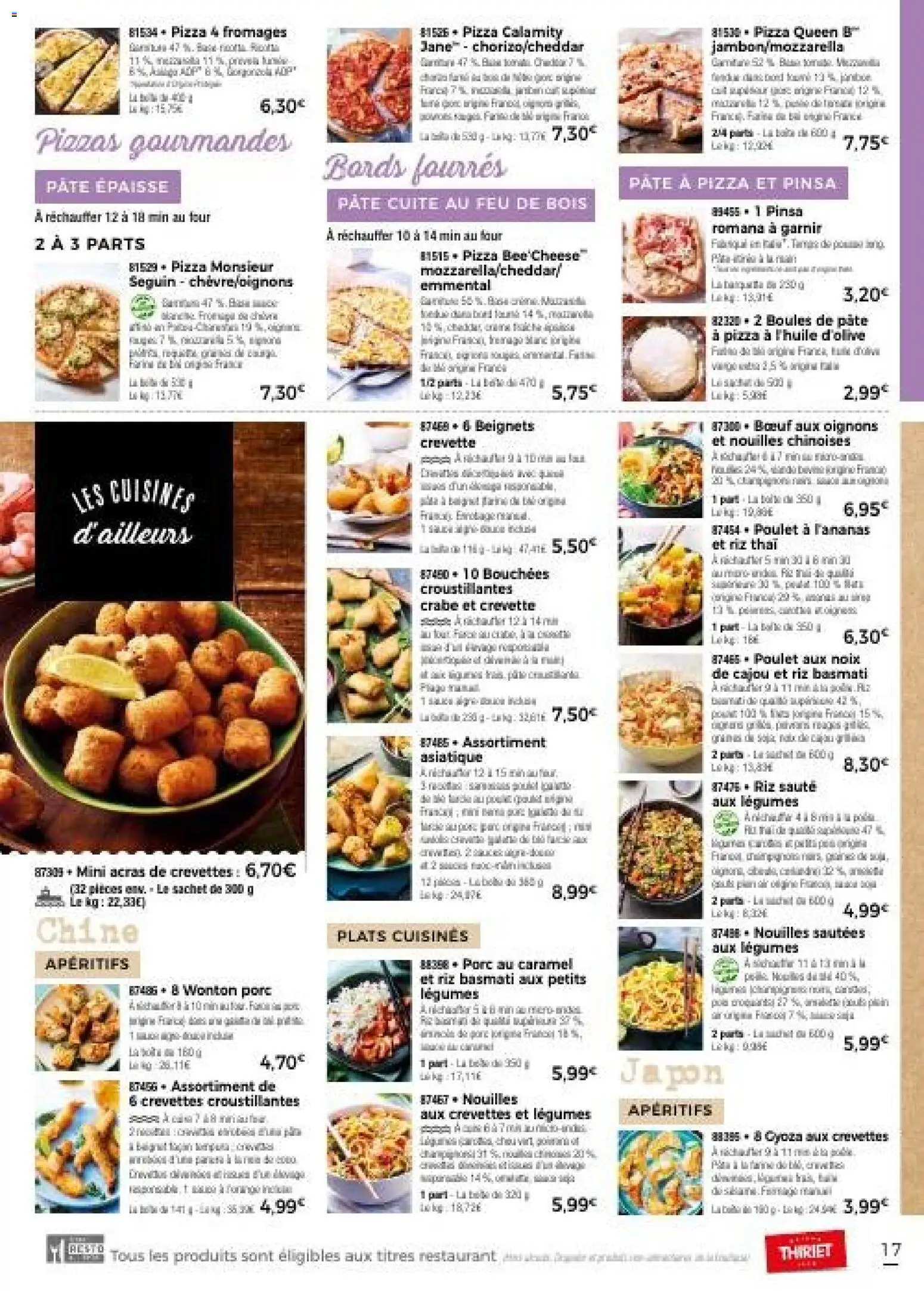 {H1} | Page: 17 | Produits: Gyoza, Plats cuisinés, Pâte, Oignons