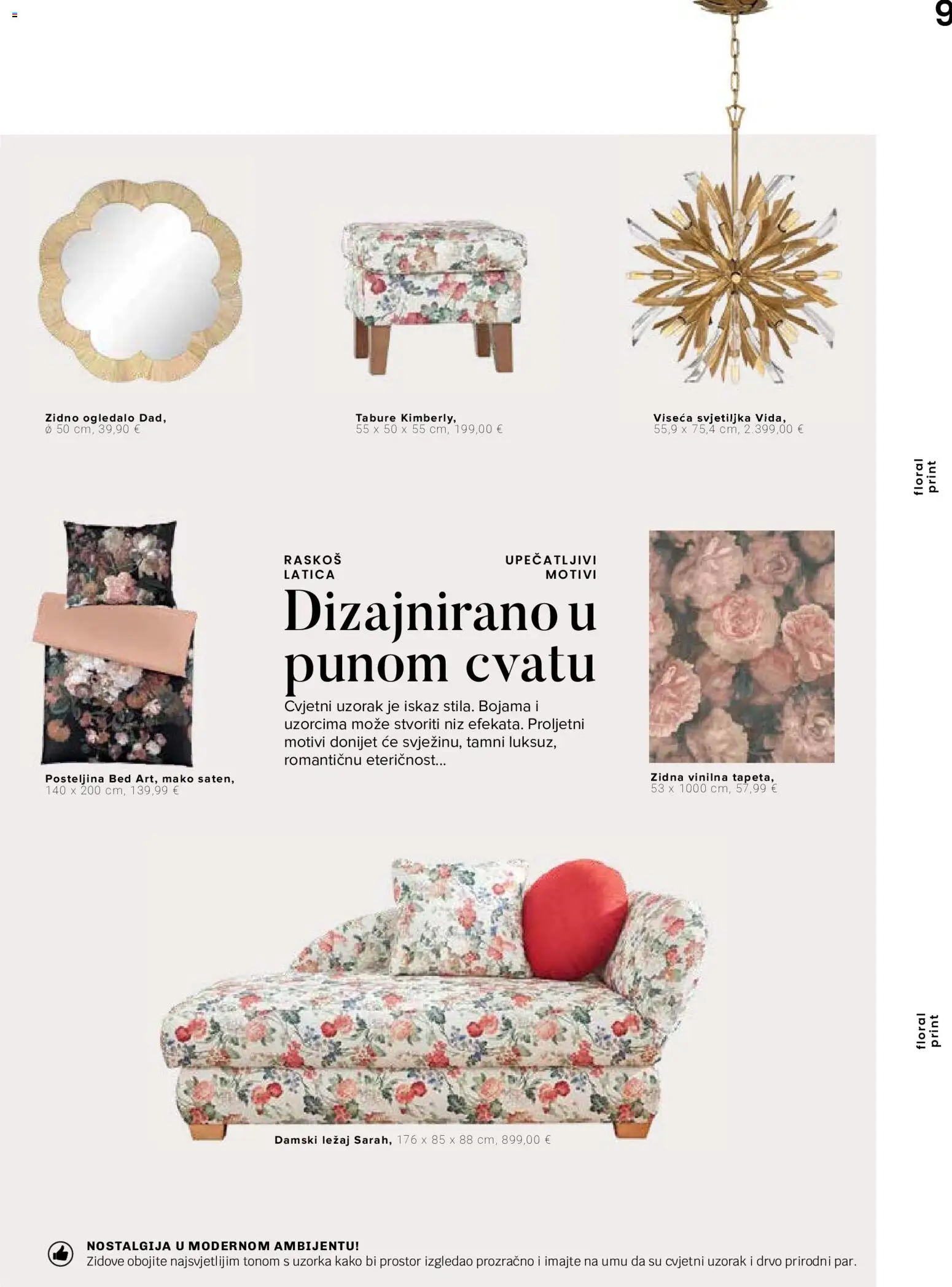 Lesnina katalog | vrijedi od 06.07.2026 | Stranica: 9 | Proizvodi: Ogledalo, Svjetiljka, Posteljina, Tabure
