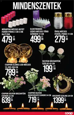 COOP Szolnok akciós újság - amely érvényes a következő dátumtól: 2026.10.08. | Oldal: 10 | Termékek: Betét, Üveg, Mécses, LED