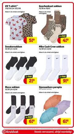 Kruidvat folder week 19 - Voorbeeld van een folder van Kruidvat, geldig van 05.05.2026 | Pagina: 65 | Producten: Sokken, Kan, Paraplu
