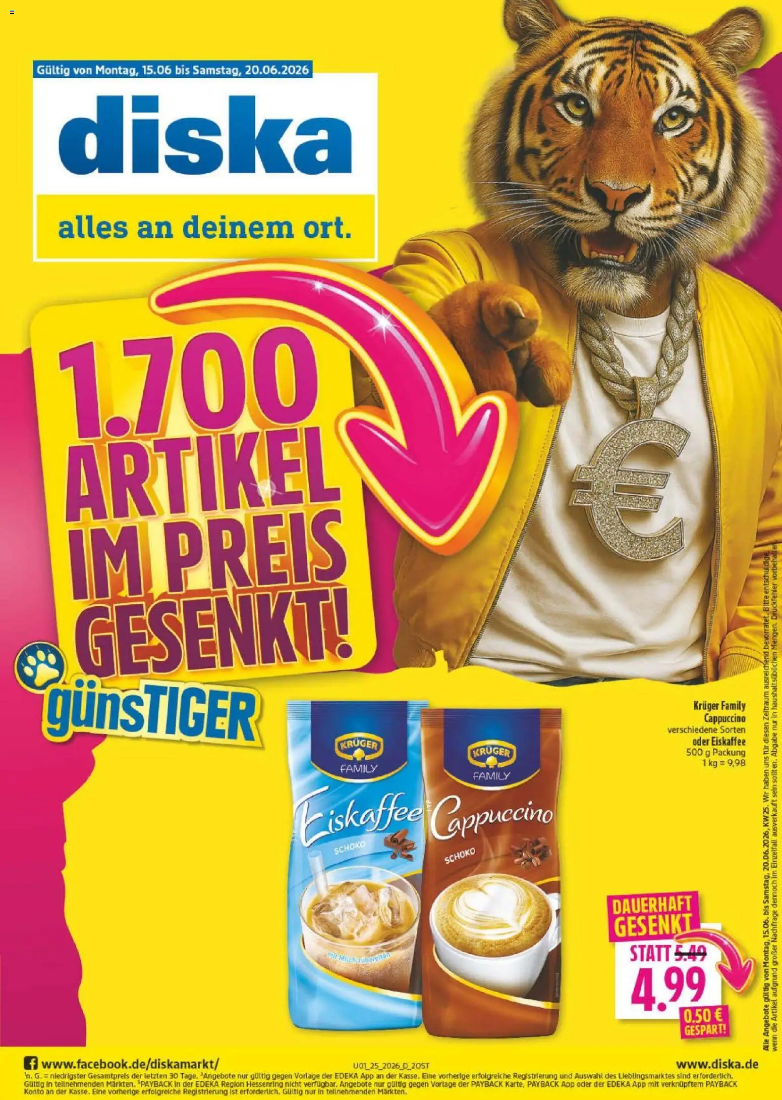 Diska Prospekt – gültig ab 15.06.2026 | Seite: 1 | Produkte: Milch