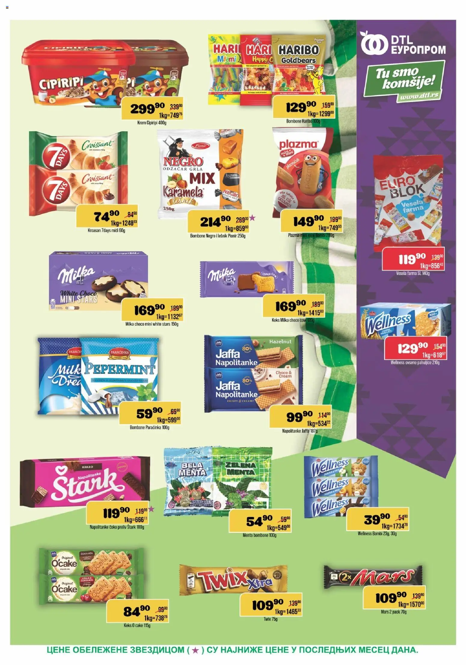 Europrom katalog - važi od 29.07.2026 | Strana: 7 | Proizvode: Keks, Pahuljice, Plazma, Haribo