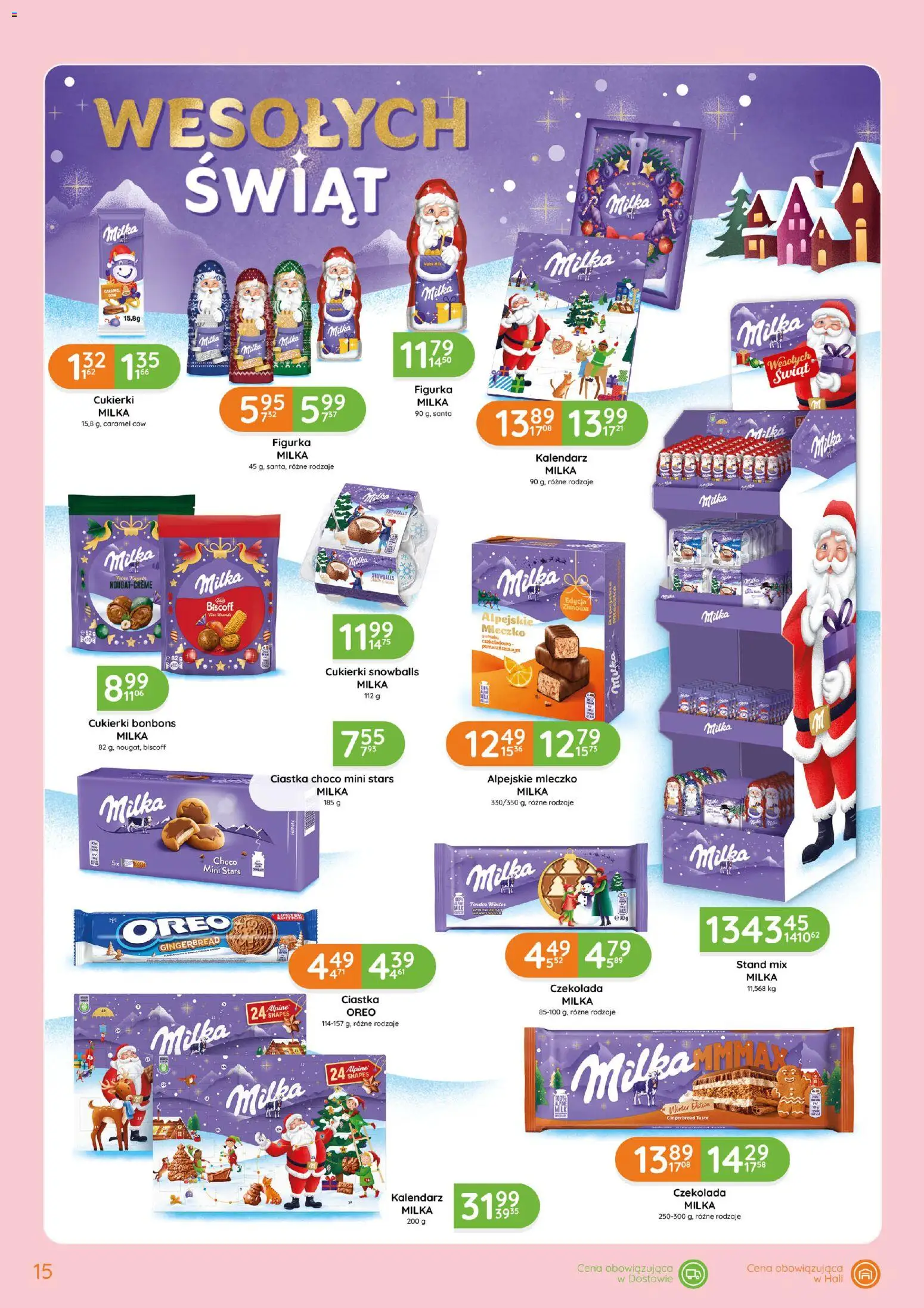 Eurocash gazetka - Katalog Boże Narodzenie - Słodycze od 15.10.2026 | Strona: 15 | Produkty: Milka, Czekolada, Cukierki, Ciastka