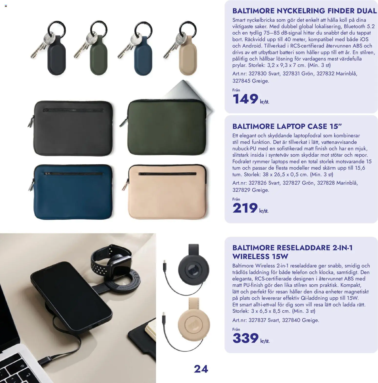 Lyreco reklamblad aktuell från 19/08/2026 | Sida: 24 | Produkter: Batteri, Telefon