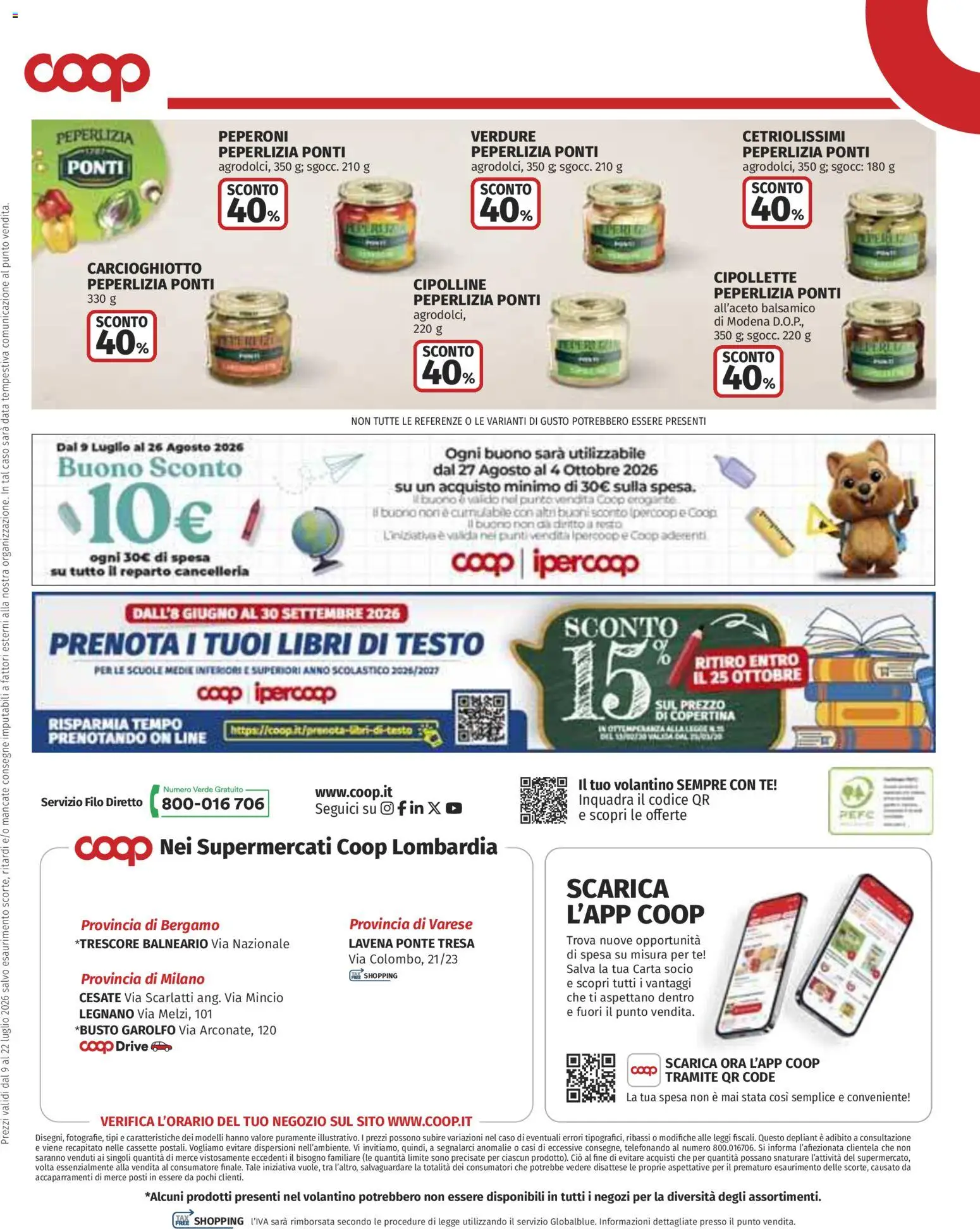 Volantino COOP del 09/07/2026 | Pagina: 22 | Prodotti: Tè, Peperoni, Data, Cipolline