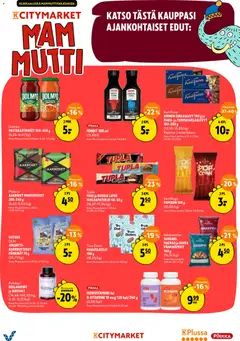 K-Citymarket-mainoslehti voimassa 13.05.2026 alkaen | Sivu: 20 | Tuotteet: Makeispussit, Jogurtti, Pasta, Pähkinät