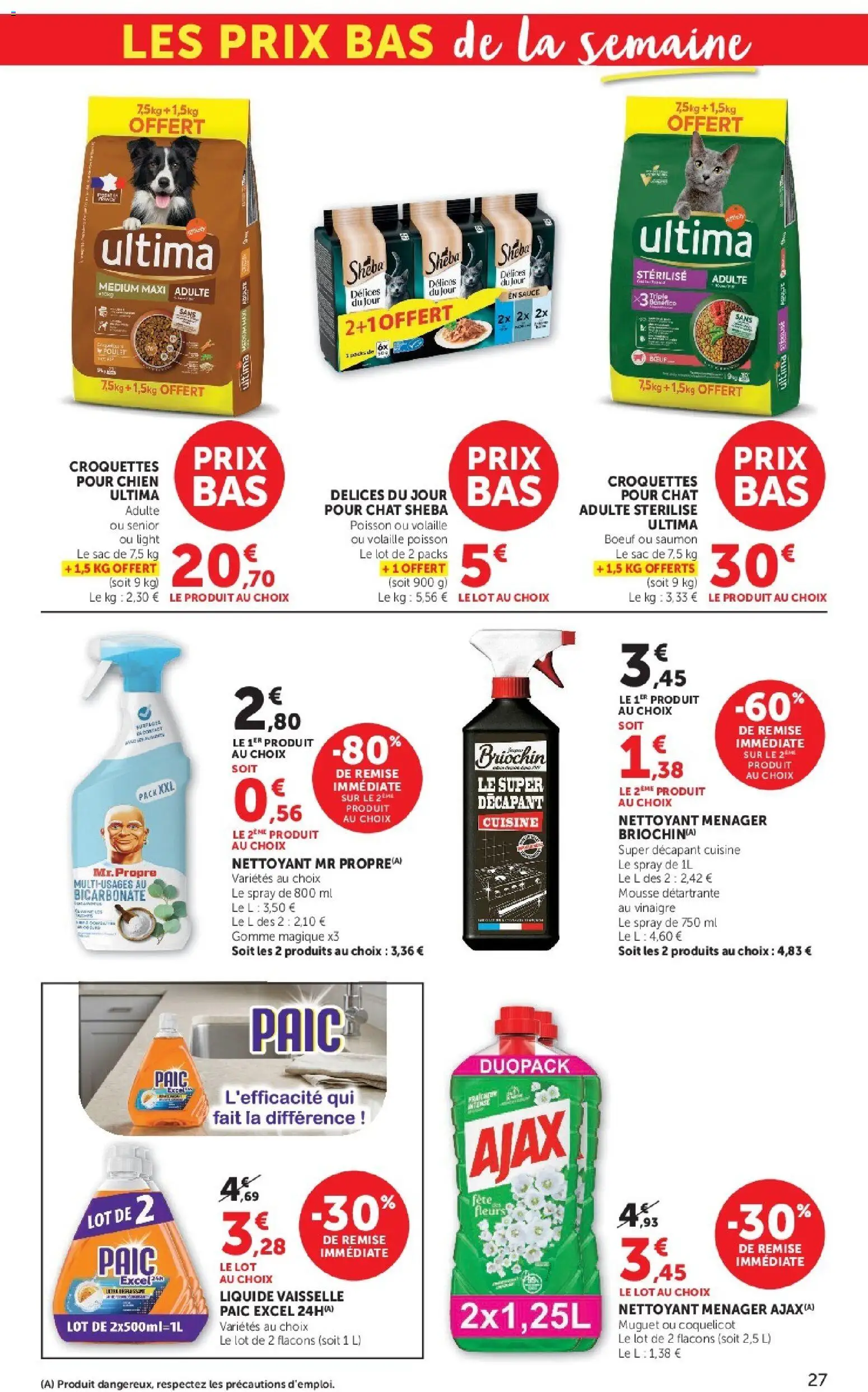 {H1} | Page: 27 | Produits: Vaisselle, Volaille, Liquide vaisselle, Poisson