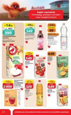 AUCHAN KEDVENC ICE TEA, többféle, 1,5 l, 279 Ft/l, 219 Ft/l + visszaváltási díj 50 Ft - amely érvényes a következő dátumtól: 2026.07.09. | Oldal: 22
