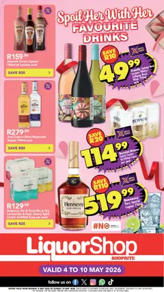 Shoprite specials catalogue – valid from 04.05.2026 | Page: 5 | Products: Cooler, Wine, Gin, Cream