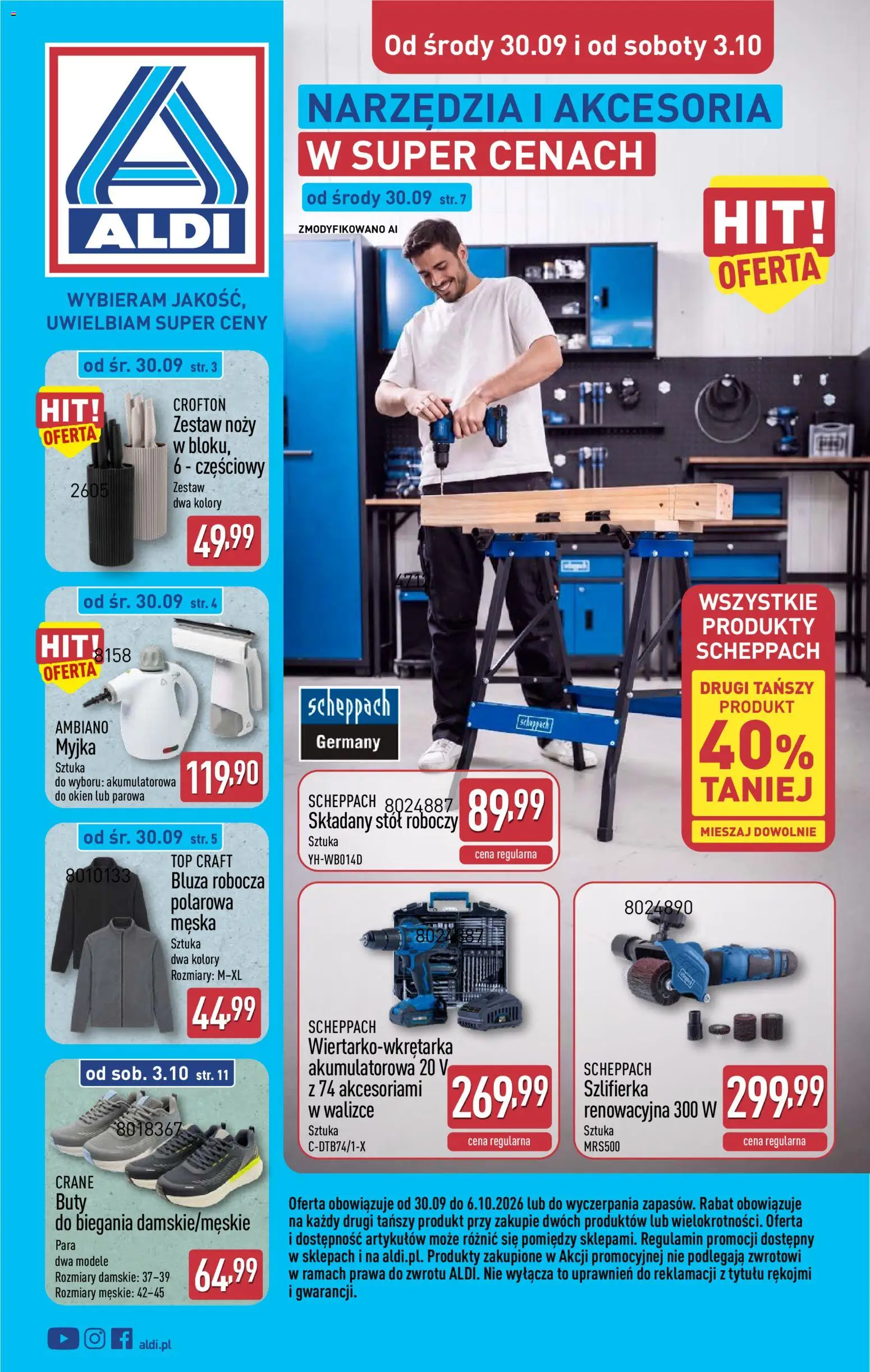 Aldi Polsko leták - Ostatnie sztuki w wybranych sklepach od 30.09.2026 | Strana: 1
