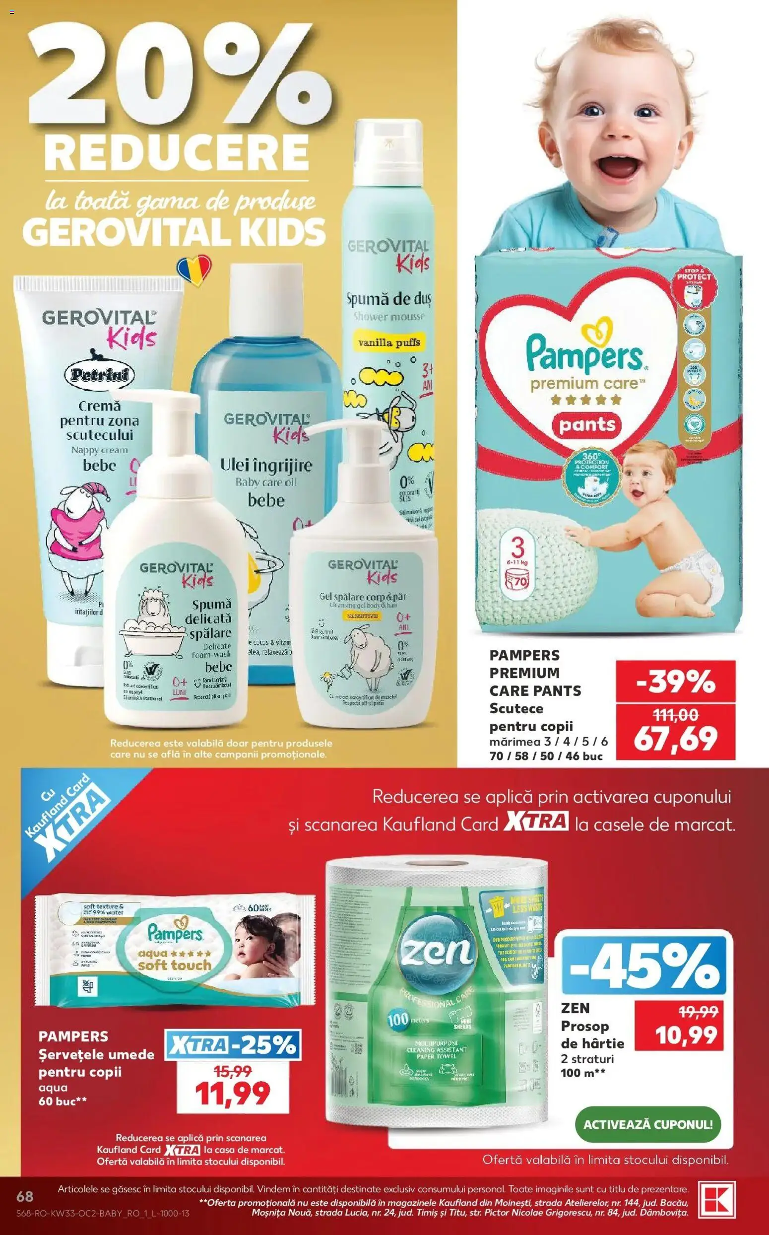 Kaufland Deva 12.08.2026 - Revista si Oferta | Pagină: 68 | Produse: Body, Duș, Cremă, Scutece