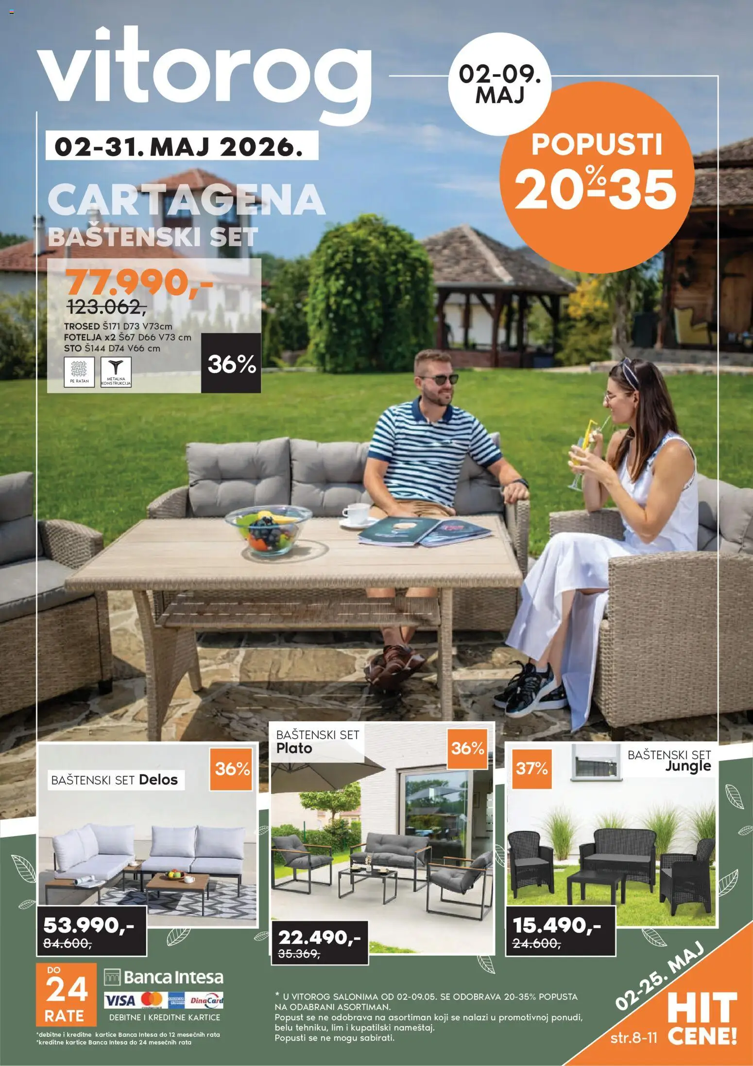 Vitorog katalog - važi od 02.05.2026 | Strana: 1 | Proizvode: Fotelja, Sto, Trosed