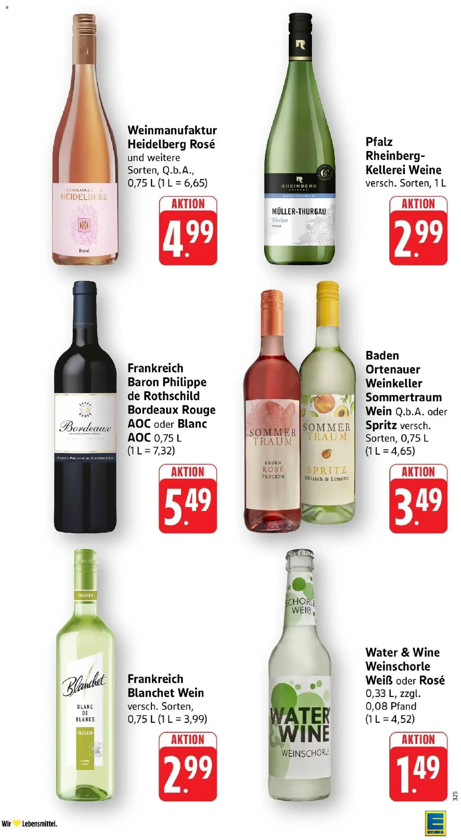Edeka Prospekt Mannheim-Neuostheim (ab 14.09.2026) » Angebote Online | Seite: 19 | Produkte: Rouge, Weinschorle, Limette, Wein