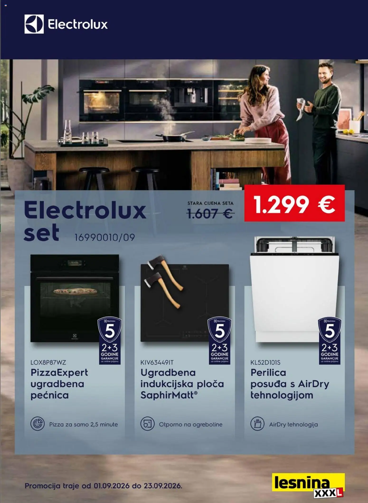 Lesnina katalog | vrijedi od 10.09.2026 | Stranica: 9 | Proizvodi: Pizza, Indukcijska ploča, Pećnica