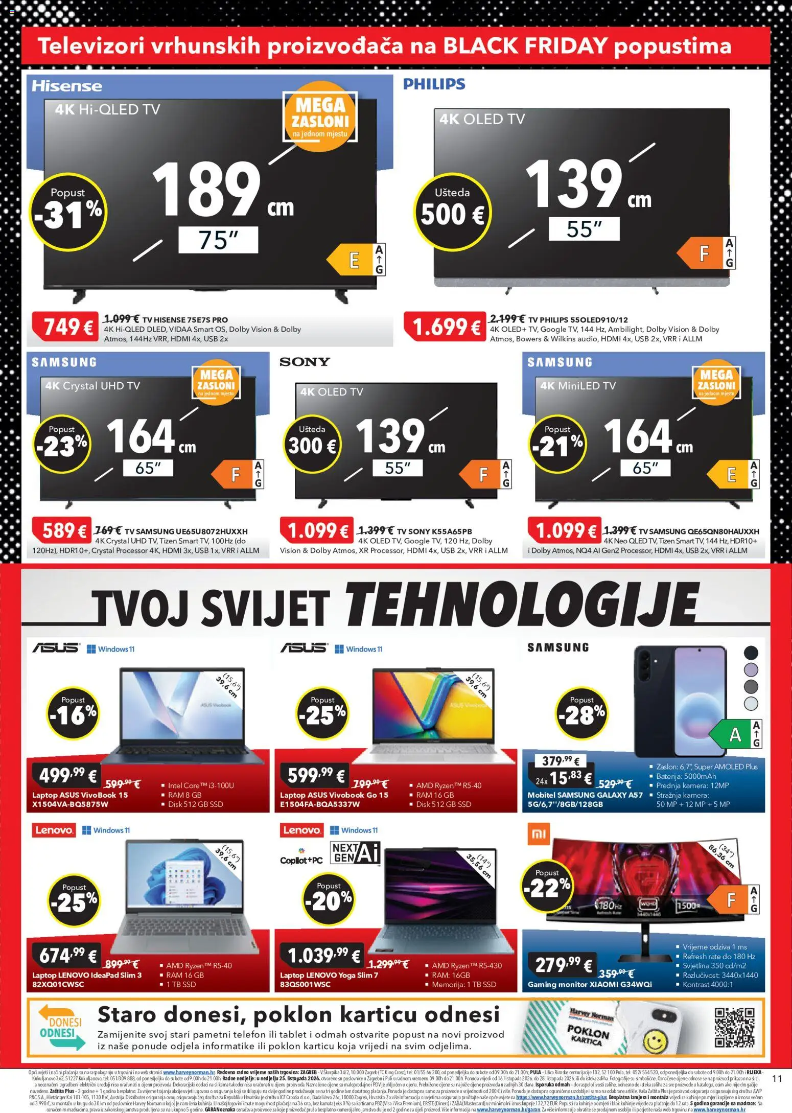 Harvey Norman katalog | vrijedi od 16.10.2026 | Stranica: 11 | Proizvodi: Mobitel, Telefon, Tv, USB