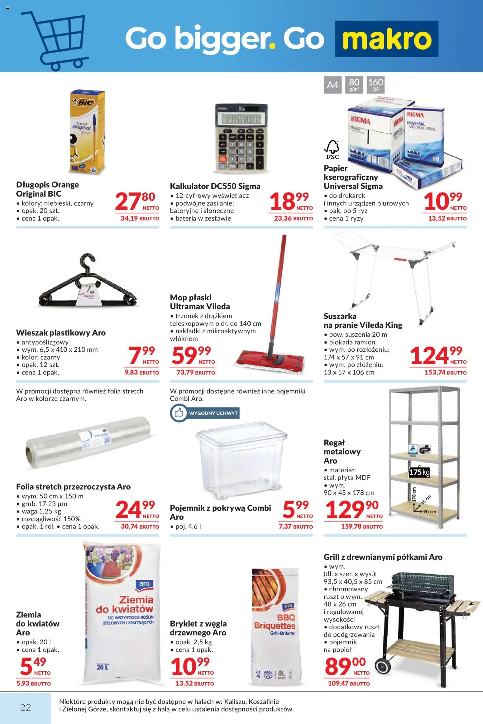 Makro gazetka od 21.07.2026 | Strona: 22 | Produkty: Ziemia do kwiatów, Waga, Grill, Bateria