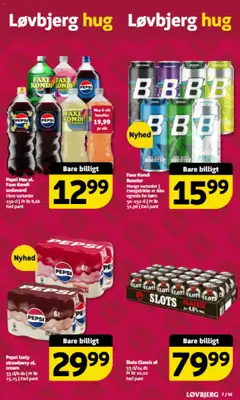 Løvbjerg - Tilbudsavis uge 19 gyldig fra 01.05.2026 | Side: 6 | Produkter: Øl, Sodavand, Faxe Kondi, Pepsi