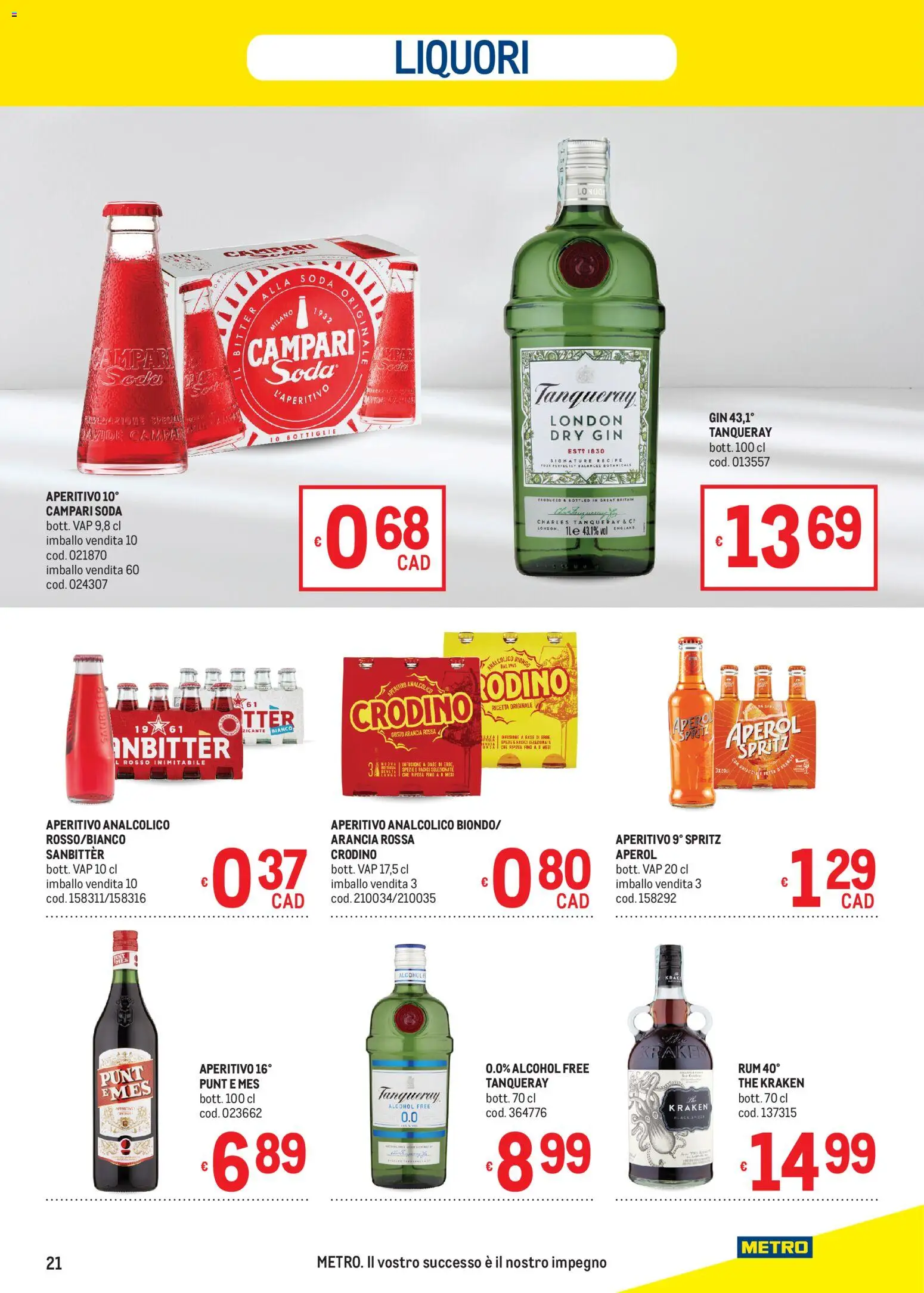 Volantino Metro del 05.03.2026 | Pagina: 21 | Prodotti: Gin, Rum, The, Aperitivo