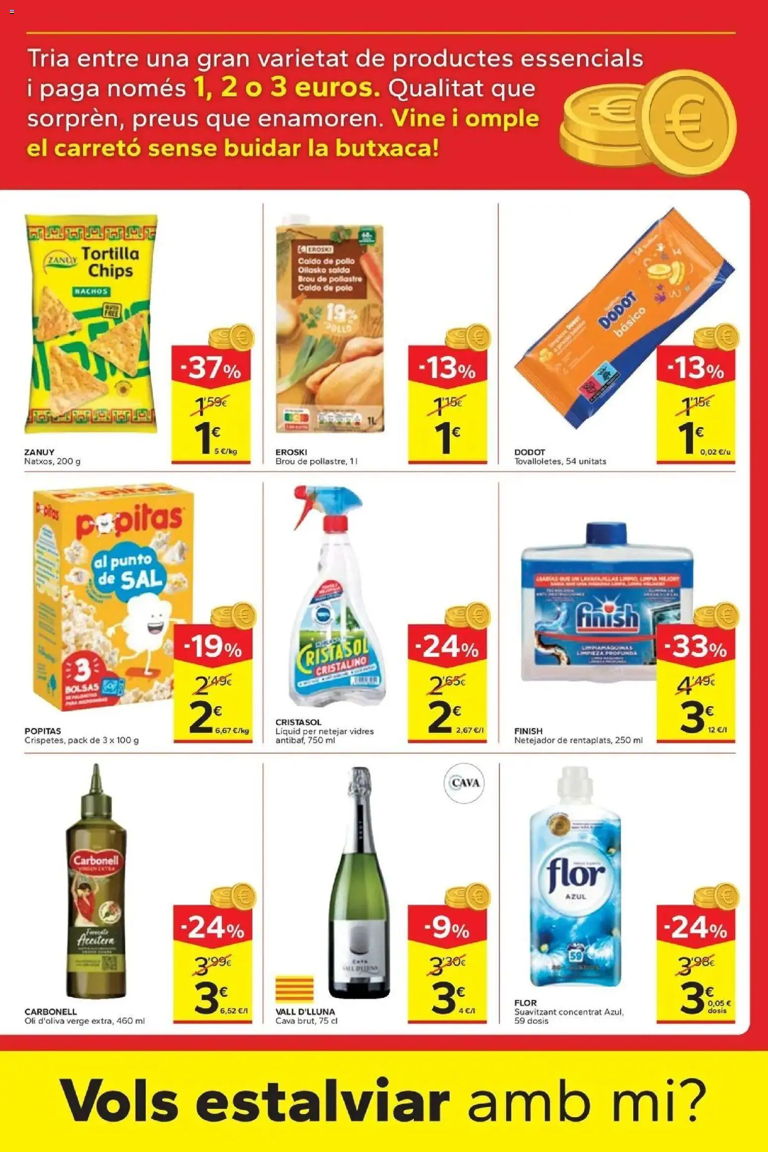 Caprabo - Estalvia des de la primera unitat │ válido desde el 17/09/2026 | Página: 3 | Productos: Caldo de pollo, Nachos, Sal, Pollo