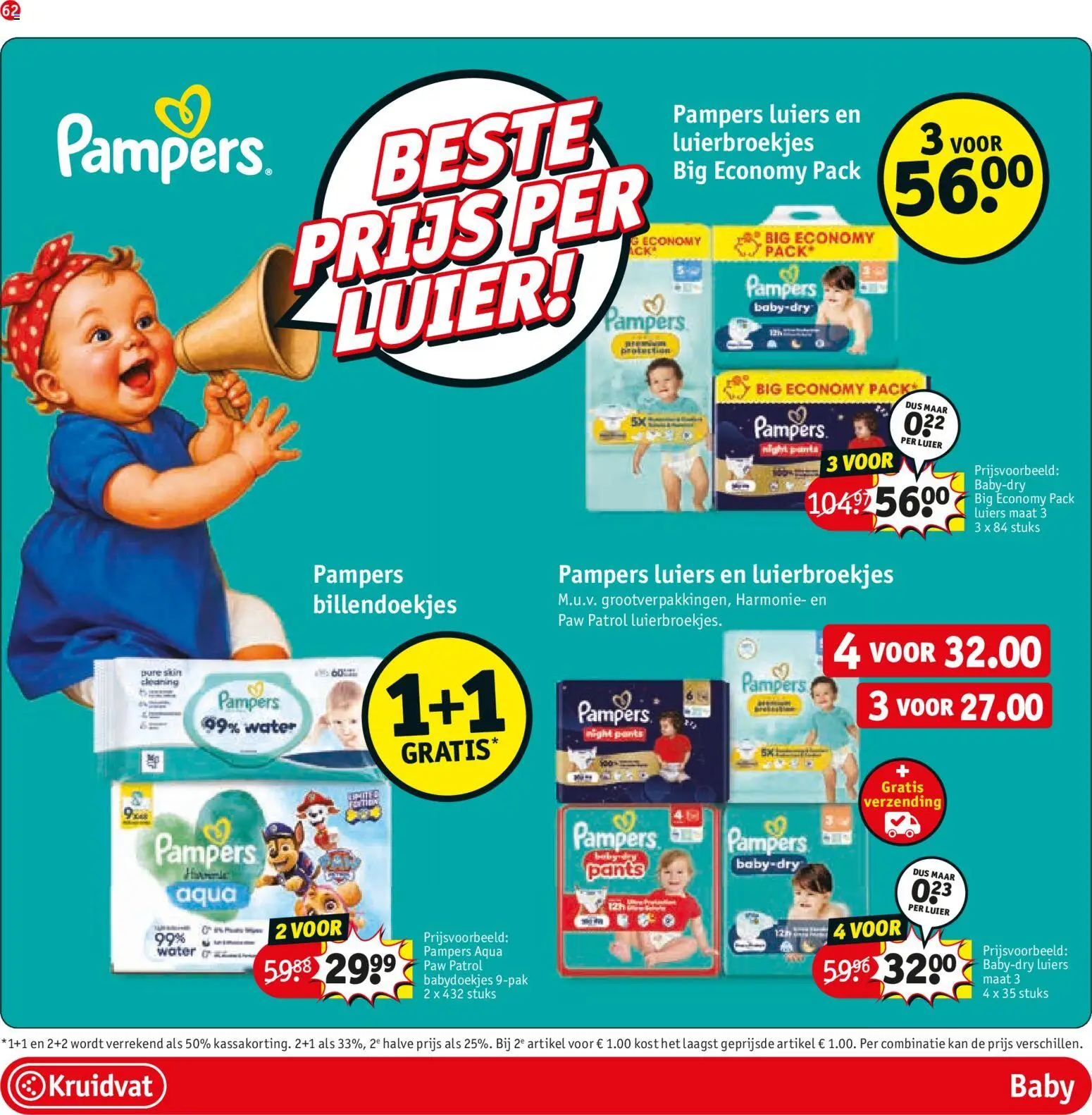 {H1} | Pagina: 64 | Producten: Kan, Pampers, Babydoekjes, Festék