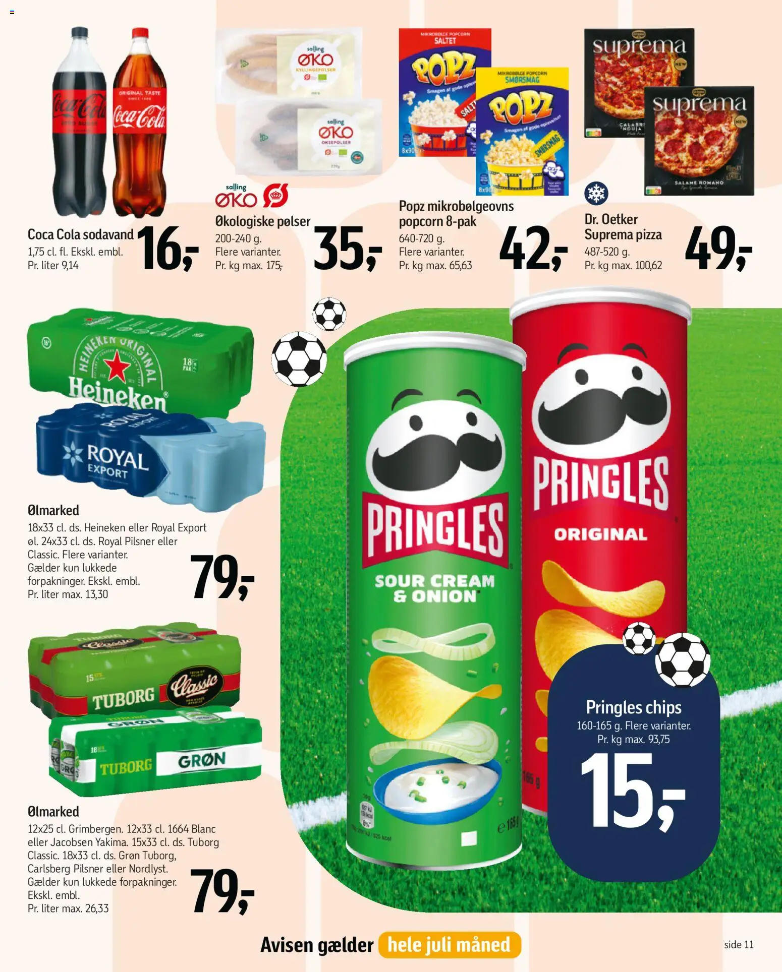 Føtex tilbudsavis – gyldig fra 26/06/2026 | Side: 13 | Produkter: Pølser, Sodavand, Popcorn, Cola