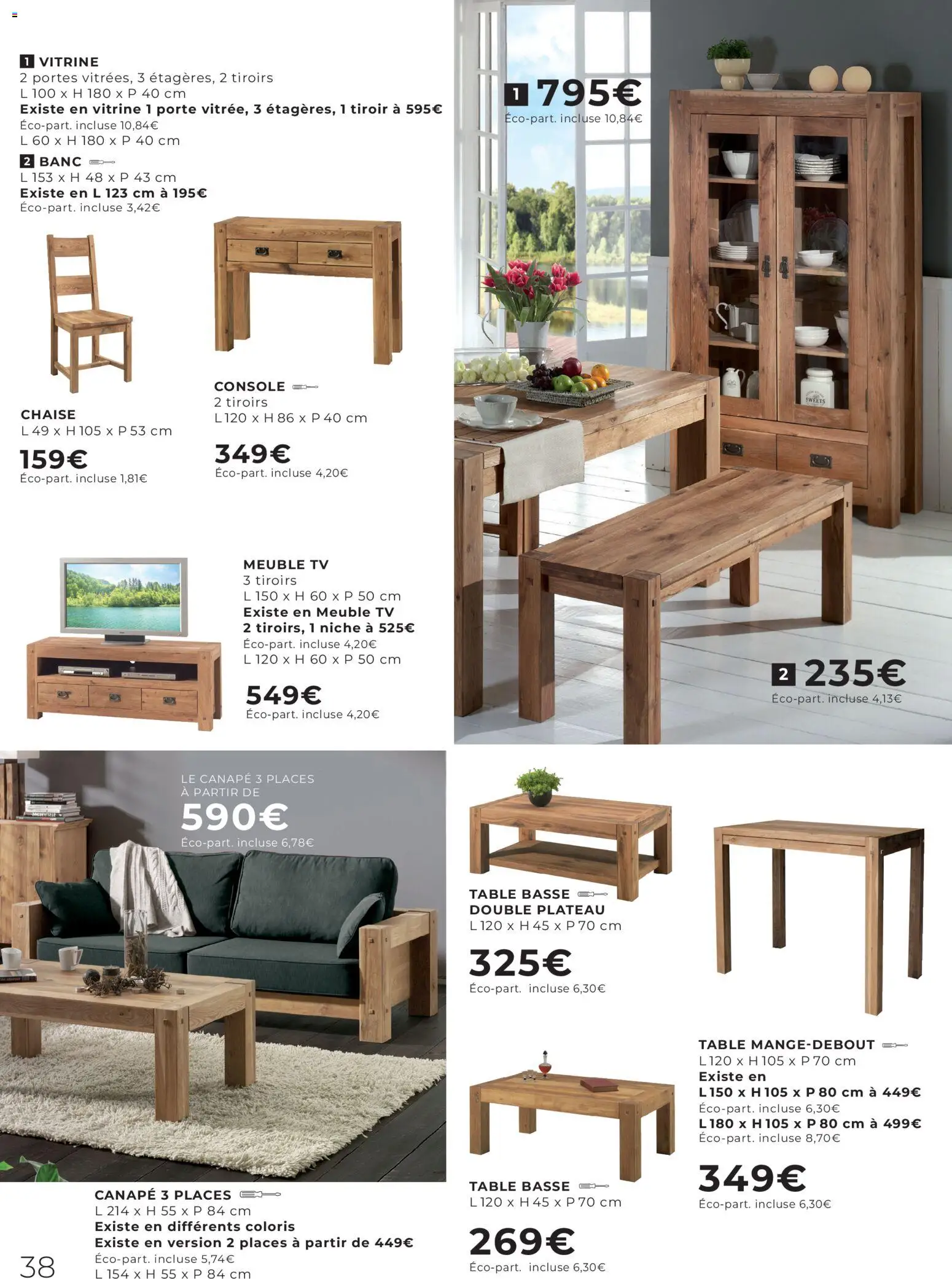 {H1} | Page: 38 | Produits: Porte, Canapé, Table, Chaise