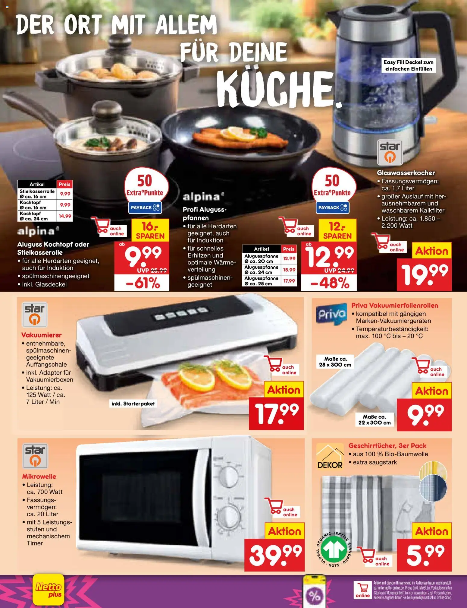 Netto Marken-Discount Prospekt 	 – gültig ab 18.05.2026 | Seite: 16 | Produkte: Adapter, Mikrowelle, Vakuumierer, Küche