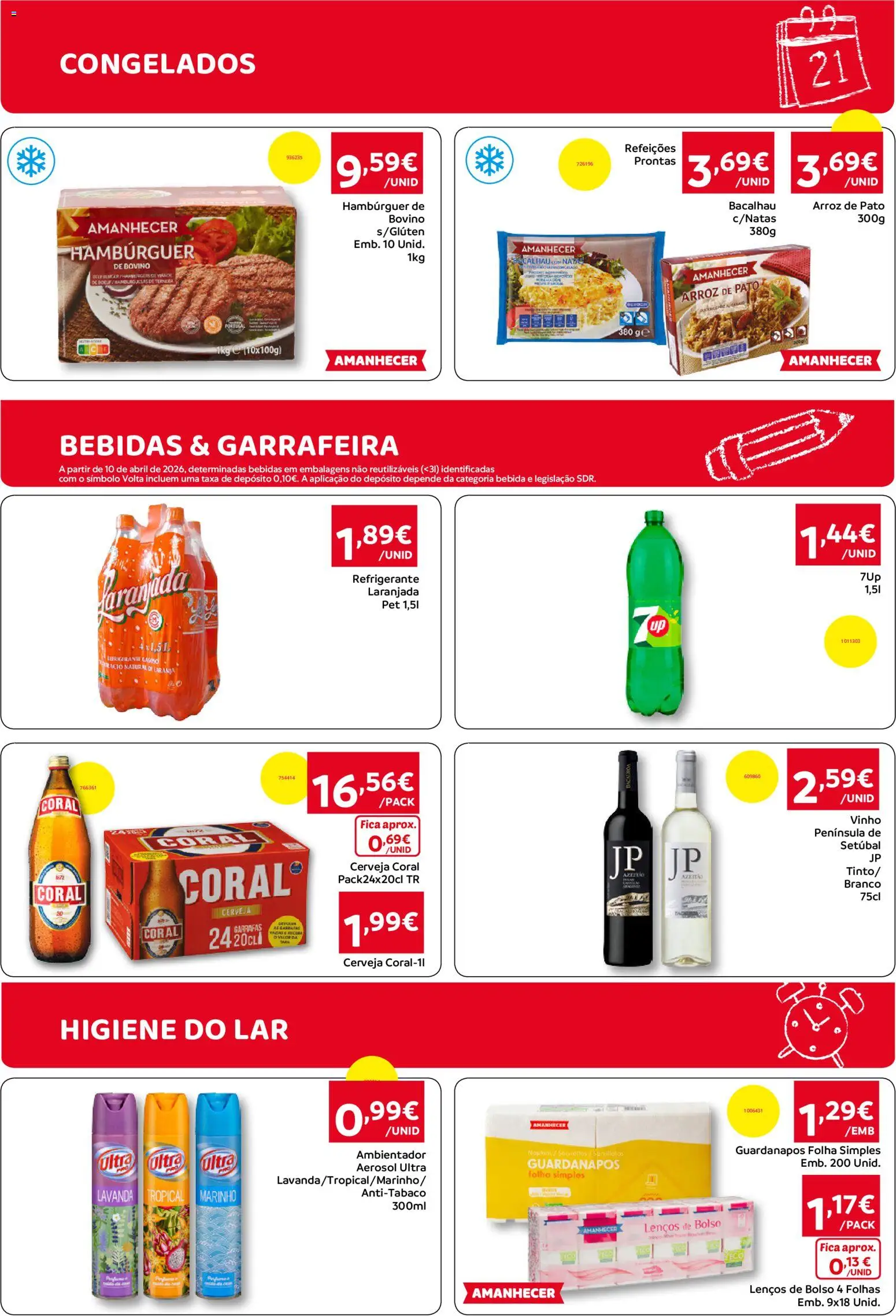 Amanhecer Folheto Madeira │ válido de 03/09/2026 | Página: 3 | Produtos: Refrigerante, Ambientador, Vinho, Bebida