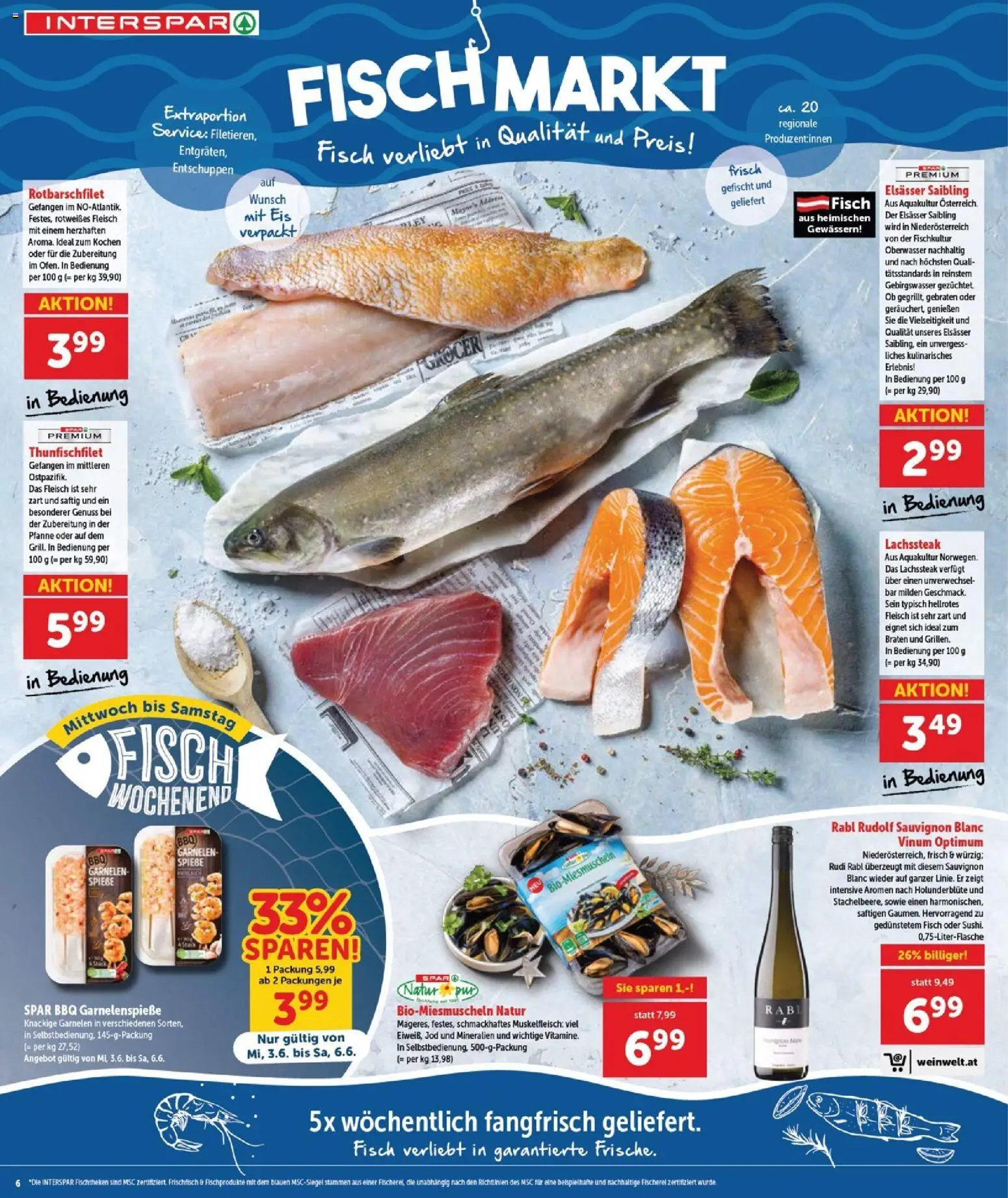 Interspar - Burgenland gültig ab 03.06.2026 | Seite: 6 | Produkte: Eis, Fisch