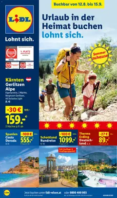 Lidl August/September Reise - Highlights ab 12.08.2026 gültig