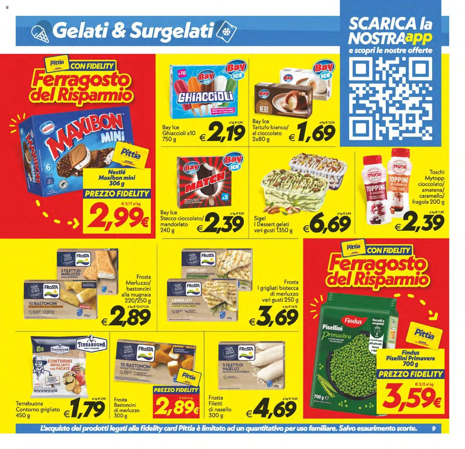 Volantino SuperConveniente del 11/08/2026 | Pagina: 9 | Prodotti: Rosmarino, Ghiaccioli, Limone, Topping