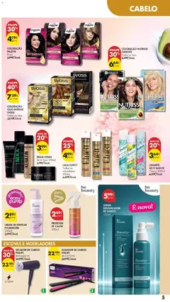 Pré-visualização Pingo Doce Regresso às Aulas 2026 Hipers válido de 22/09/2026 | Página: 5 | Produtos: Secador de cabelo, Alisador de cabelo, Champô, Creme