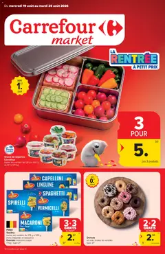 Carrefour market publicité - Voorbeeld van een folder van Carrefour market, geldig van 19/08/2026