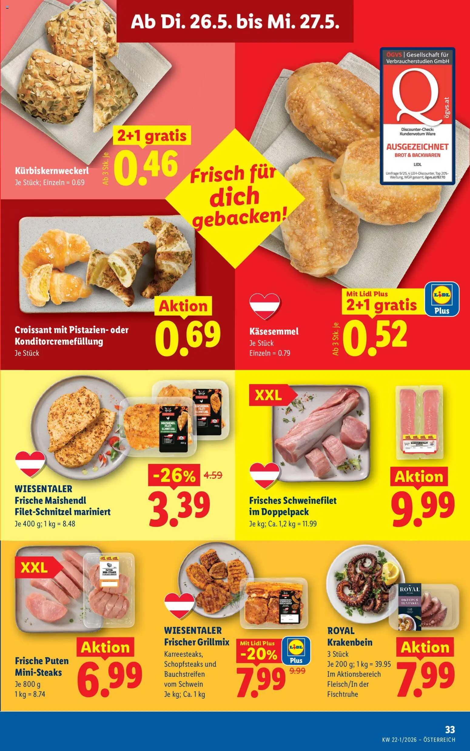 Lidl Flugblatt - Oberpullendorf, Güssing, Oberwart gültig ab 21.05.2026 | Seite: 38 | Produkte: Brot