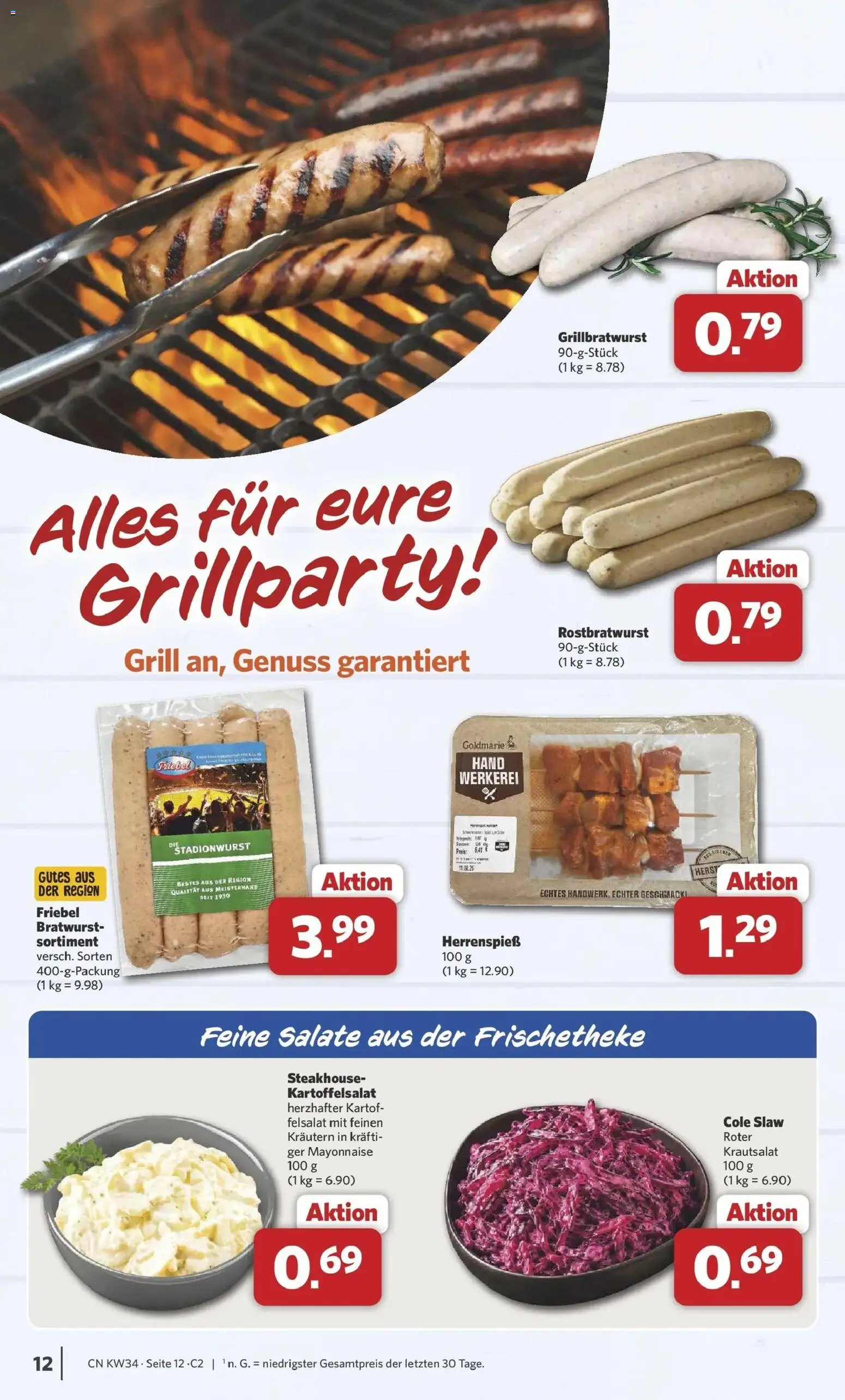 Combi Prospekt Twistringen (ab 17.08.2026) zum Blättern | Seite: 12 | Produkte: Grill, Bratwurst, Mayonnaise
