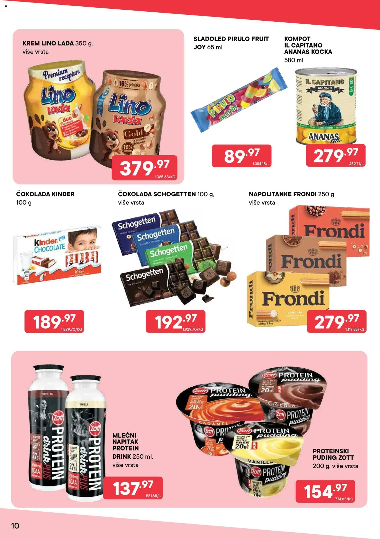 PerSu katalog - važi od 20.07.2026 | Strana: 10 | Proizvode: Puding, Kompot, Lino lada, Čokolada